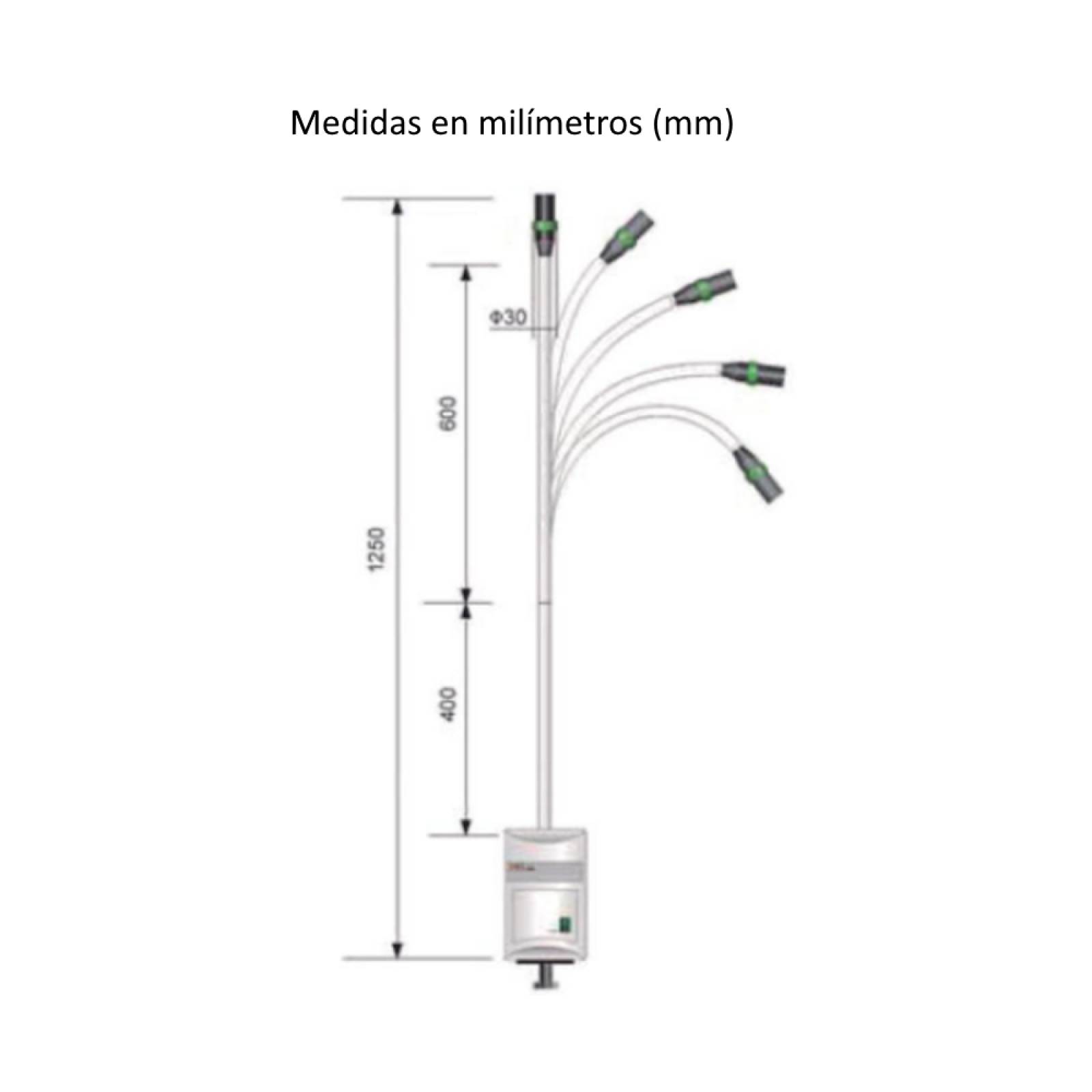 Lámpara Exploración Médica Led Multiángulo 50W Led-View