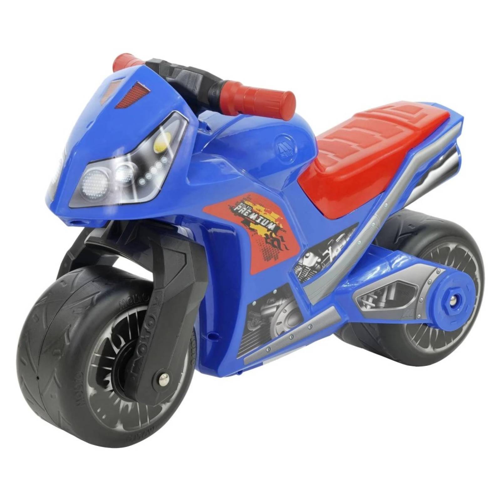 Motocicleta Juguete Montable MotoCross Premium Azul Prinsel