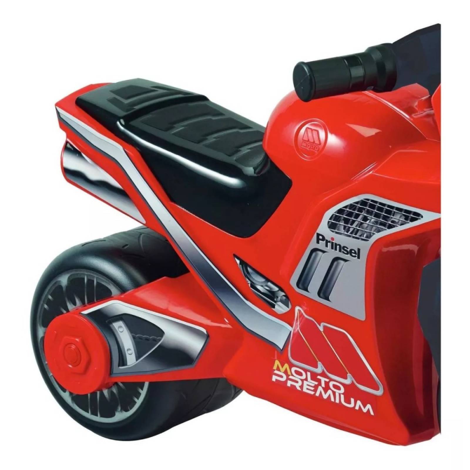 Motocicleta Juguete Montable MotoCross Premium Rojo Prinsel