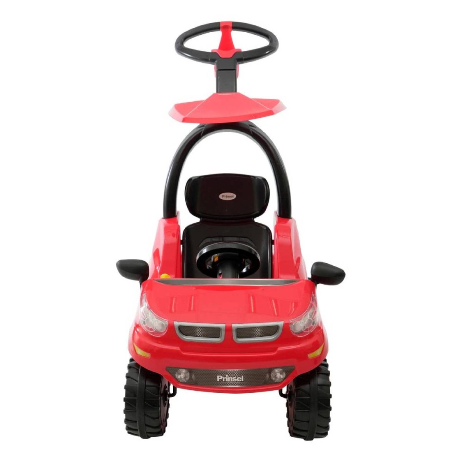 Carrito Montable Push Car Adventure Rojo C/ Techo Prinsel