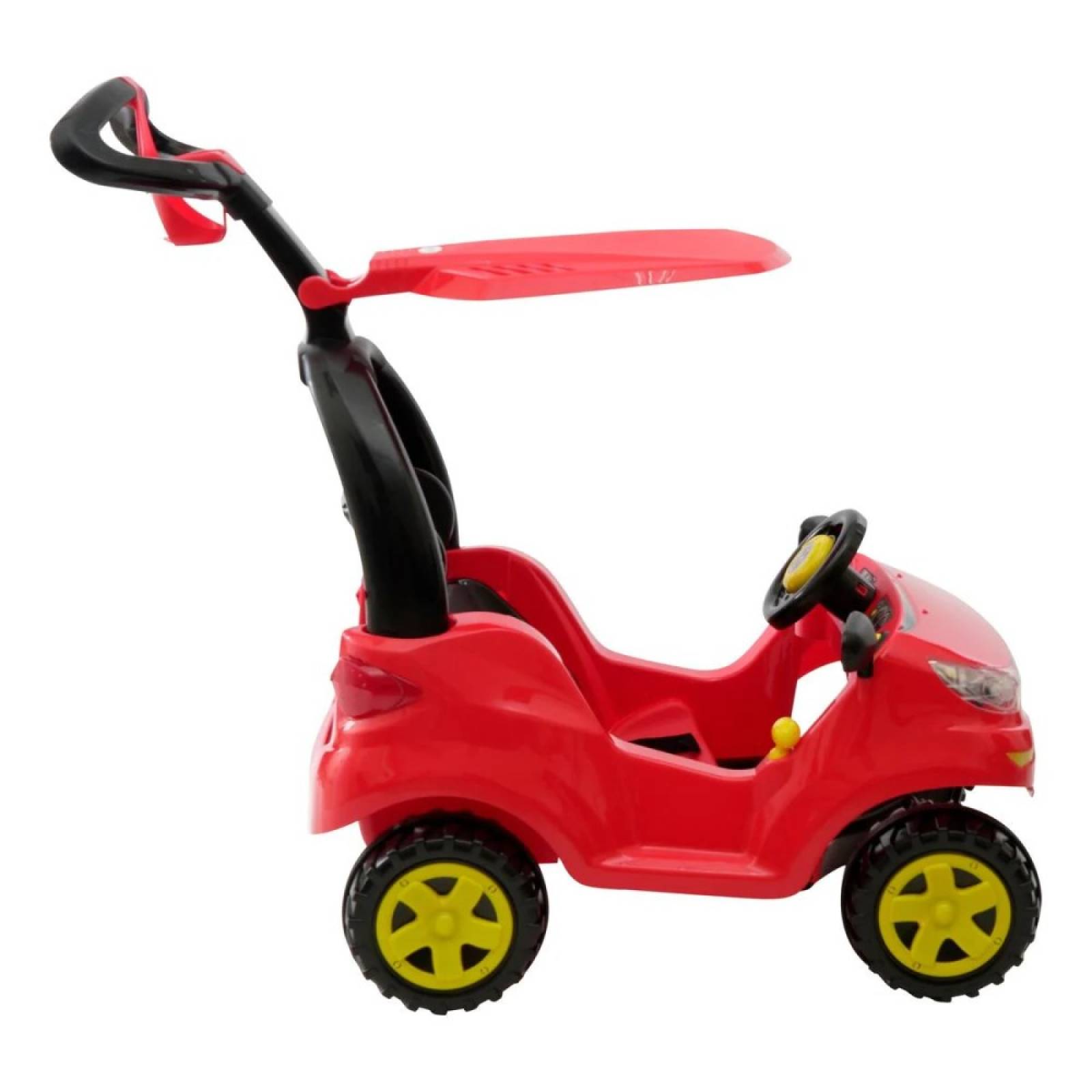 Carrito Montable Push Car Adventure Rojo C/ Techo Prinsel