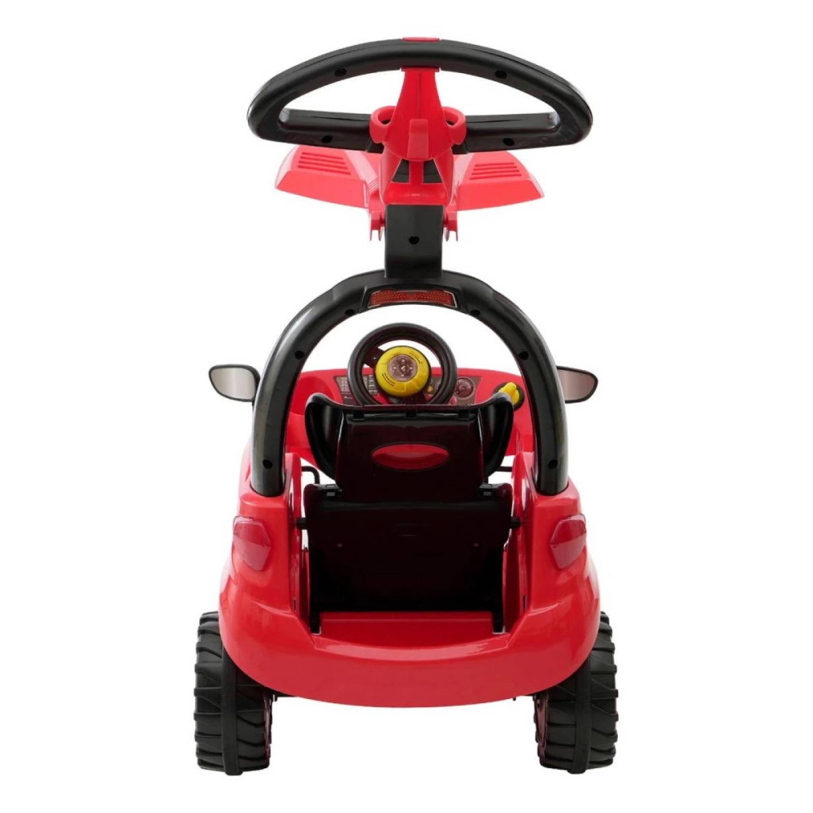 Carrito Montable Push Car Adventure Rojo C/ Techo Prinsel