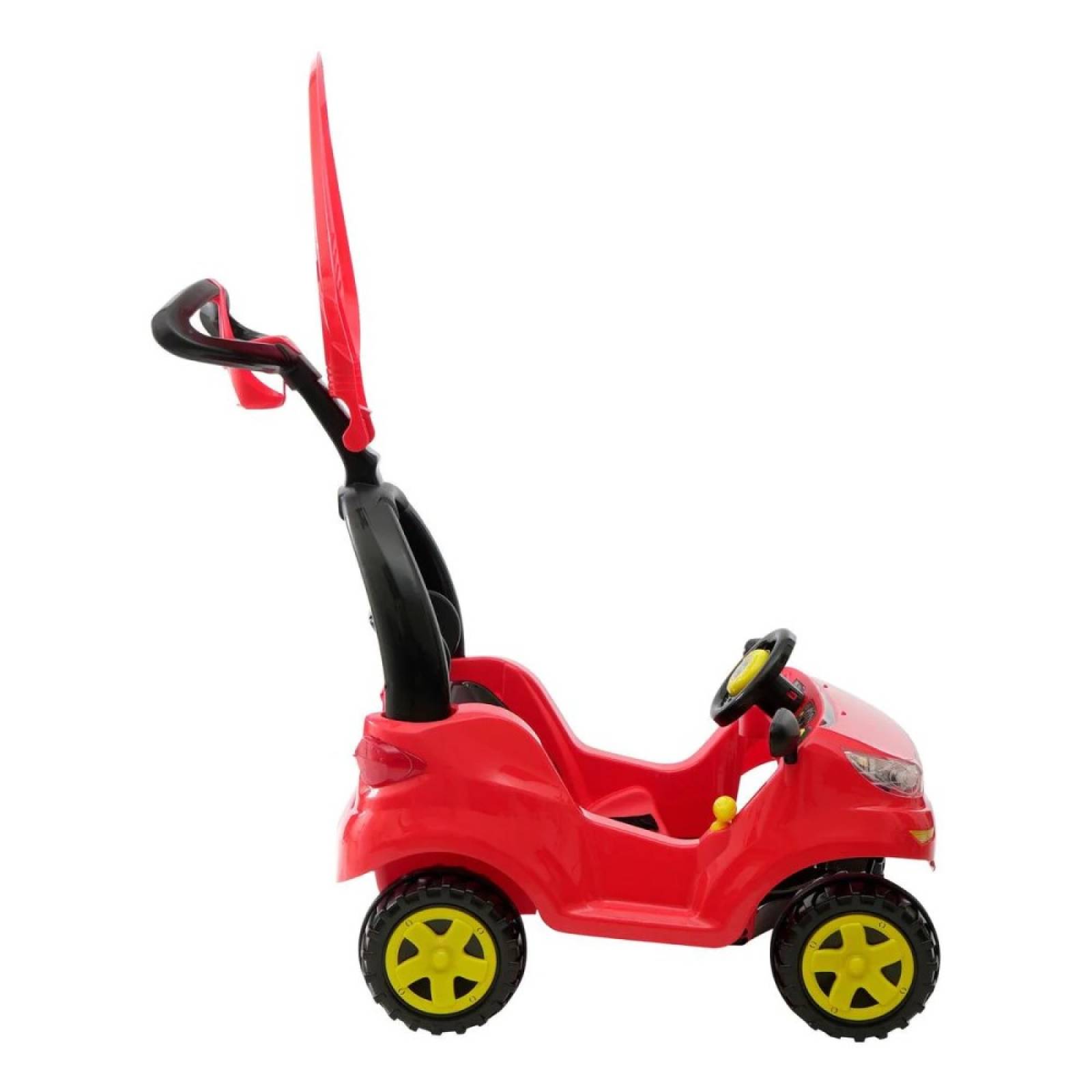 Carrito Montable Push Car Adventure Rojo C/ Techo Prinsel