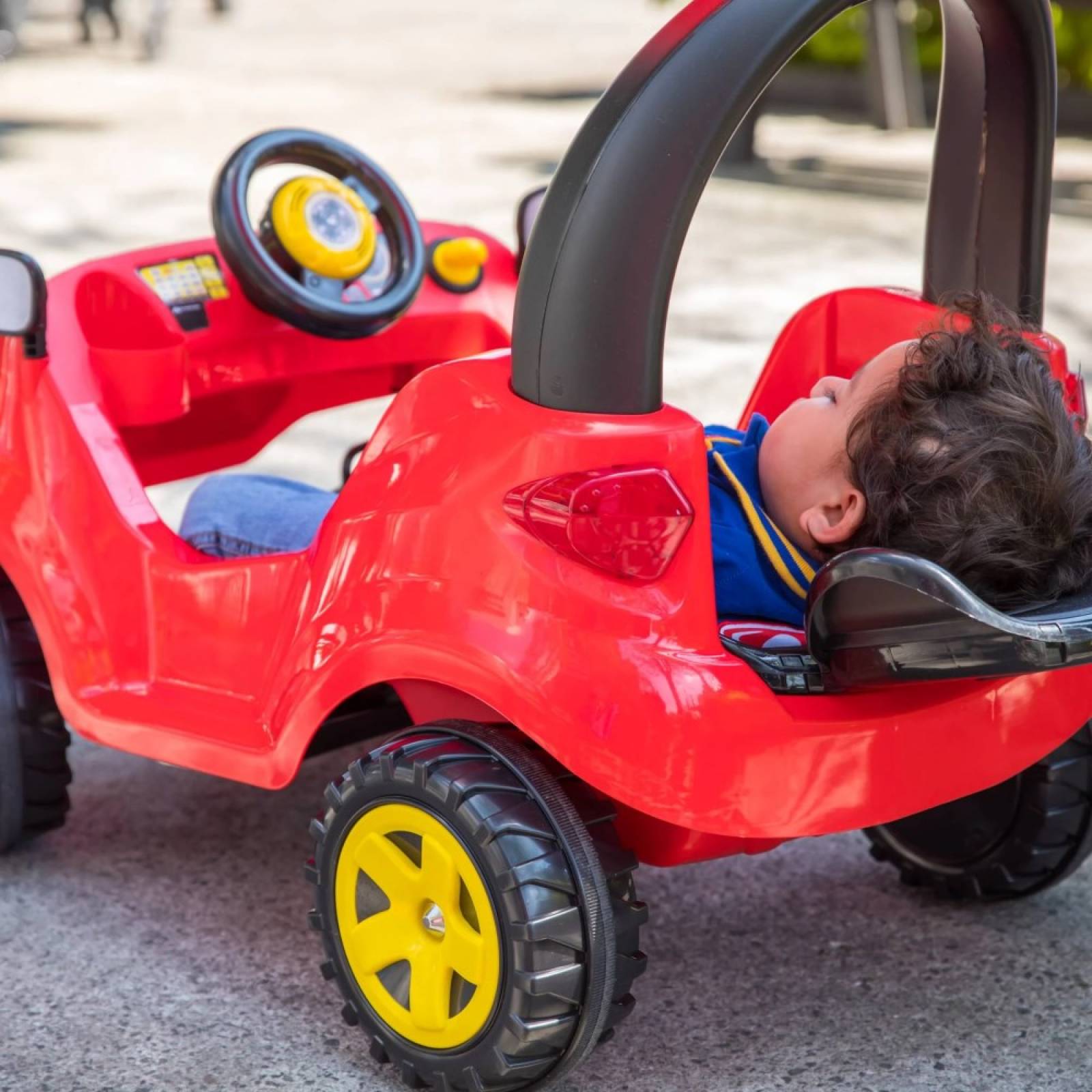 Carrito Montable Push Car Adventure Rojo C/ Techo Prinsel