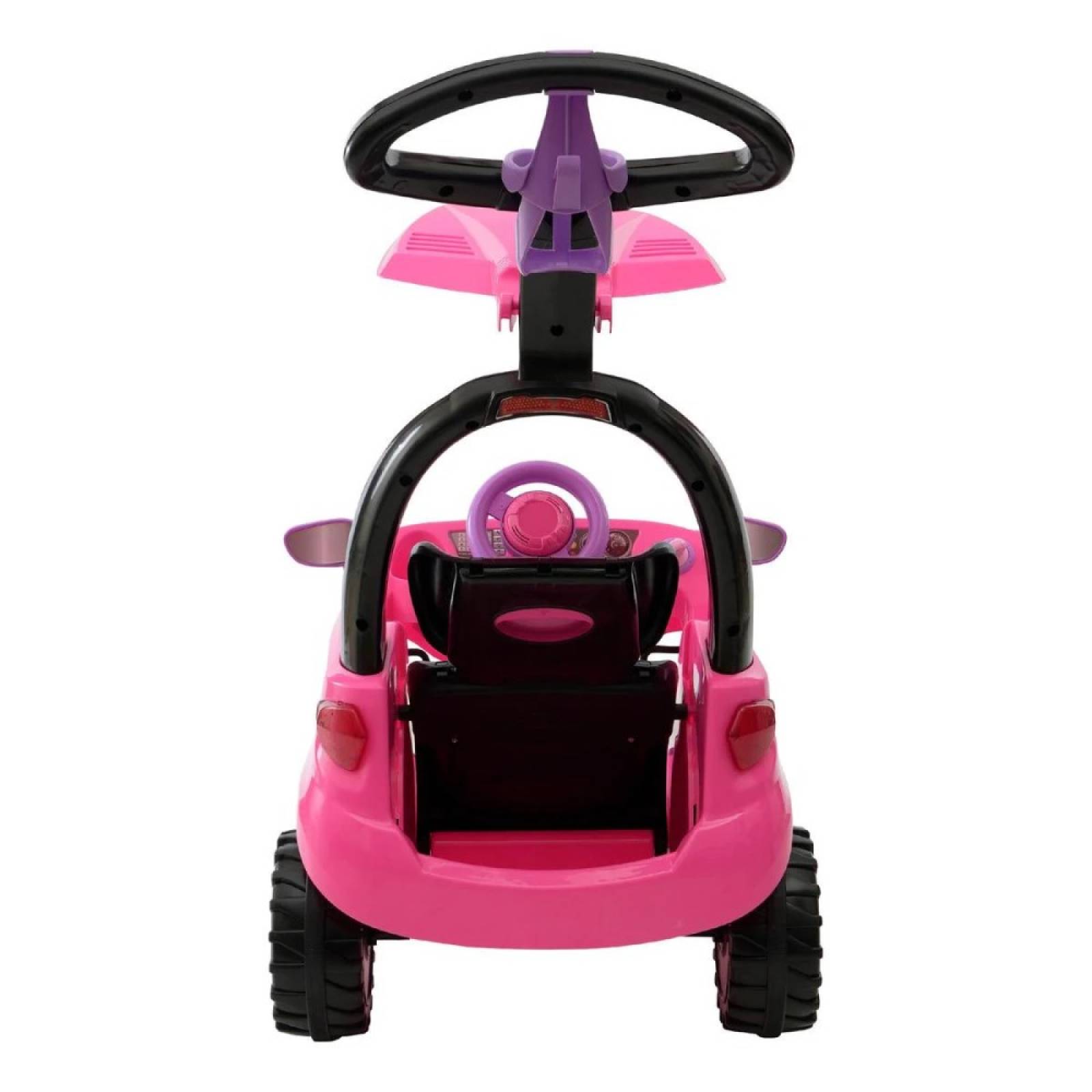 Carrito Montable Push Car Adventure Rosa C/ Techo Prinsel