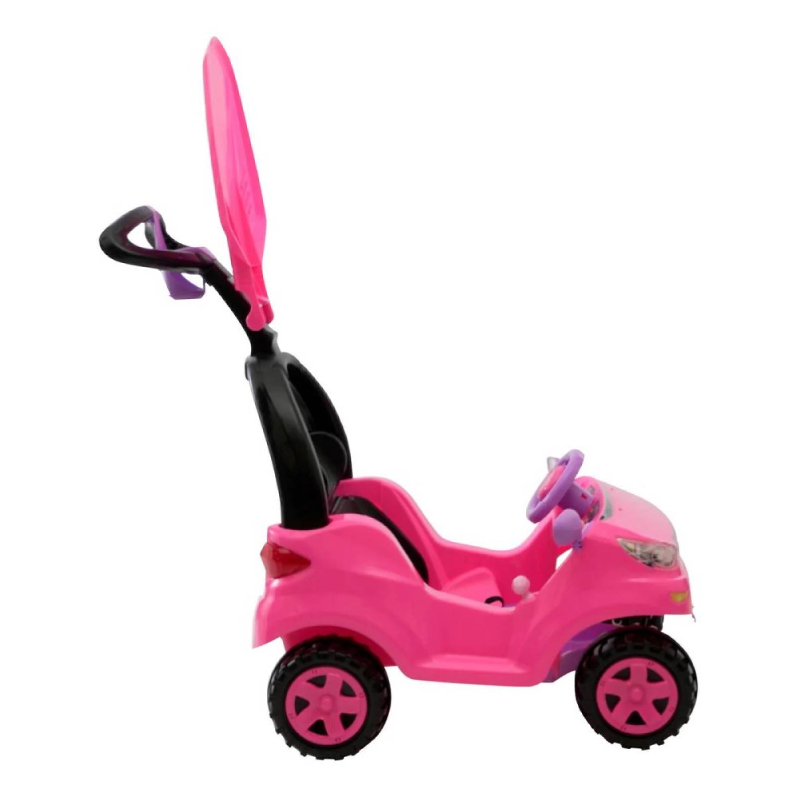 Carrito Montable Push Car Adventure Rosa C/ Techo Prinsel