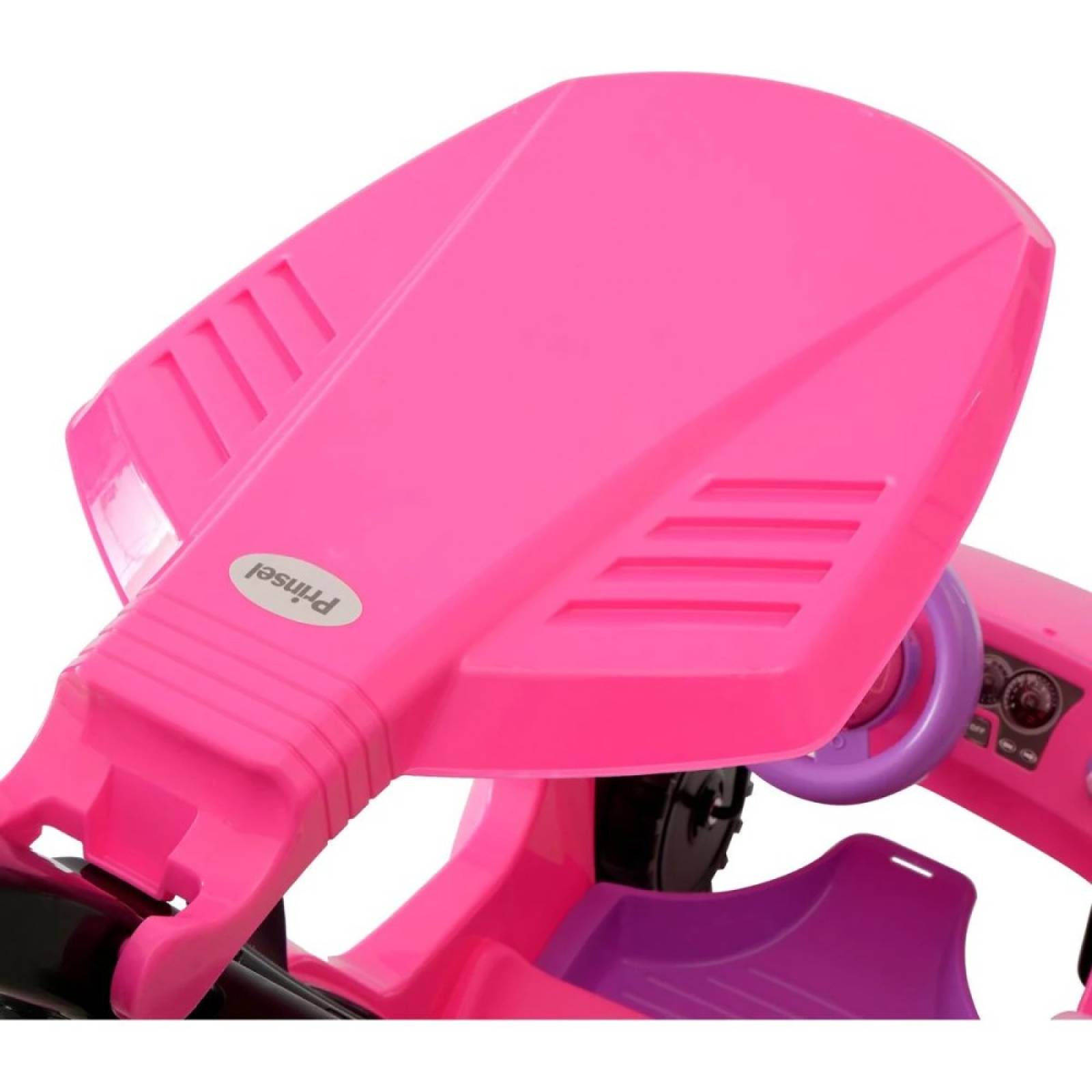 Carrito Montable Push Car Adventure Rosa C/ Techo Prinsel