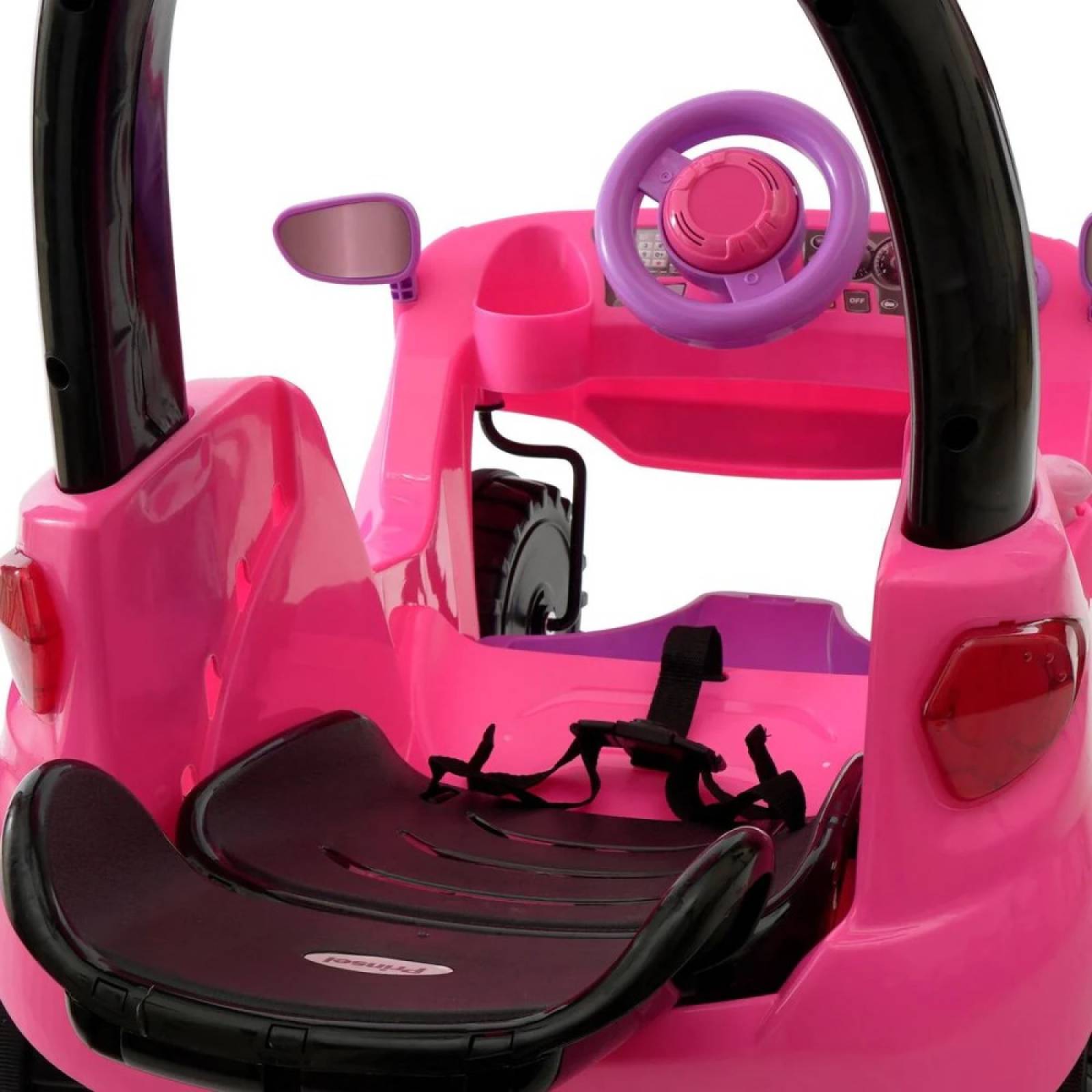 Carrito Montable Push Car Adventure Rosa C/ Techo Prinsel
