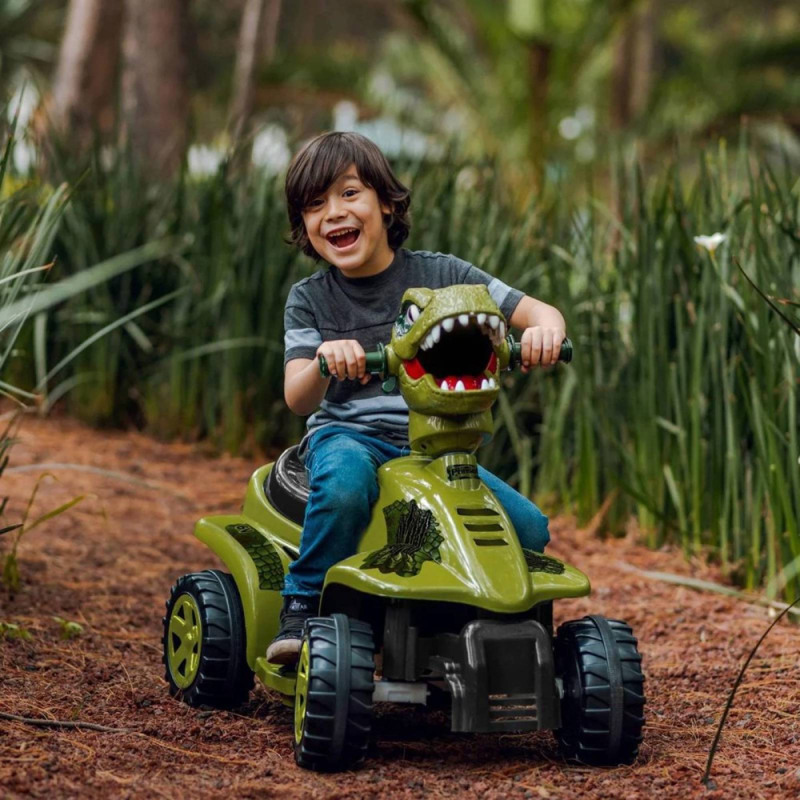 Moto Eléctrica Mini Quad Juguete Infantil Dinosaurio Prinsel