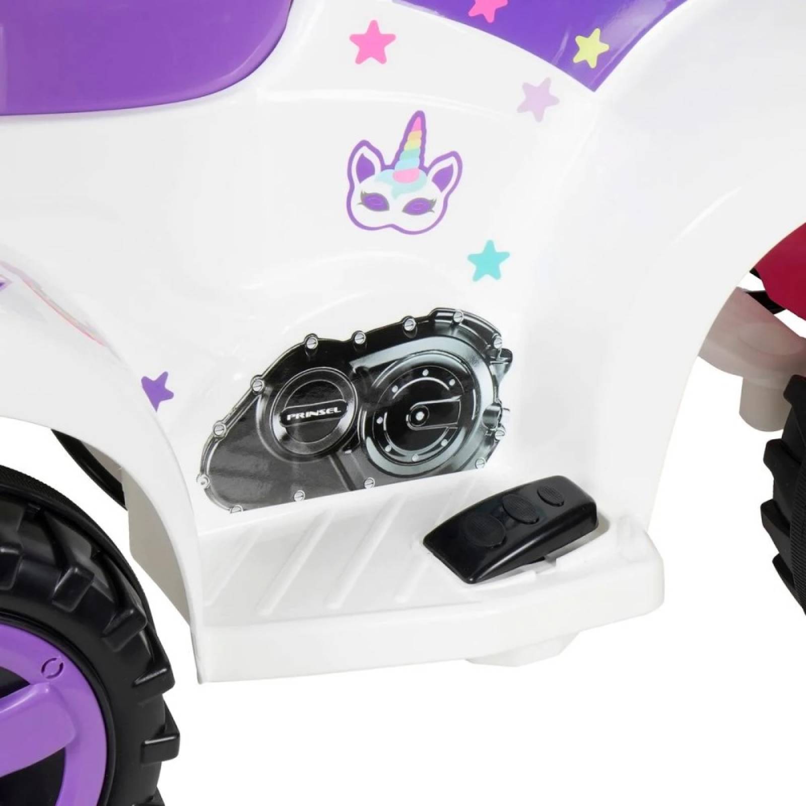 Moto Eléctrica Mini Quad Juguete Infantil Unicornio Prinsel