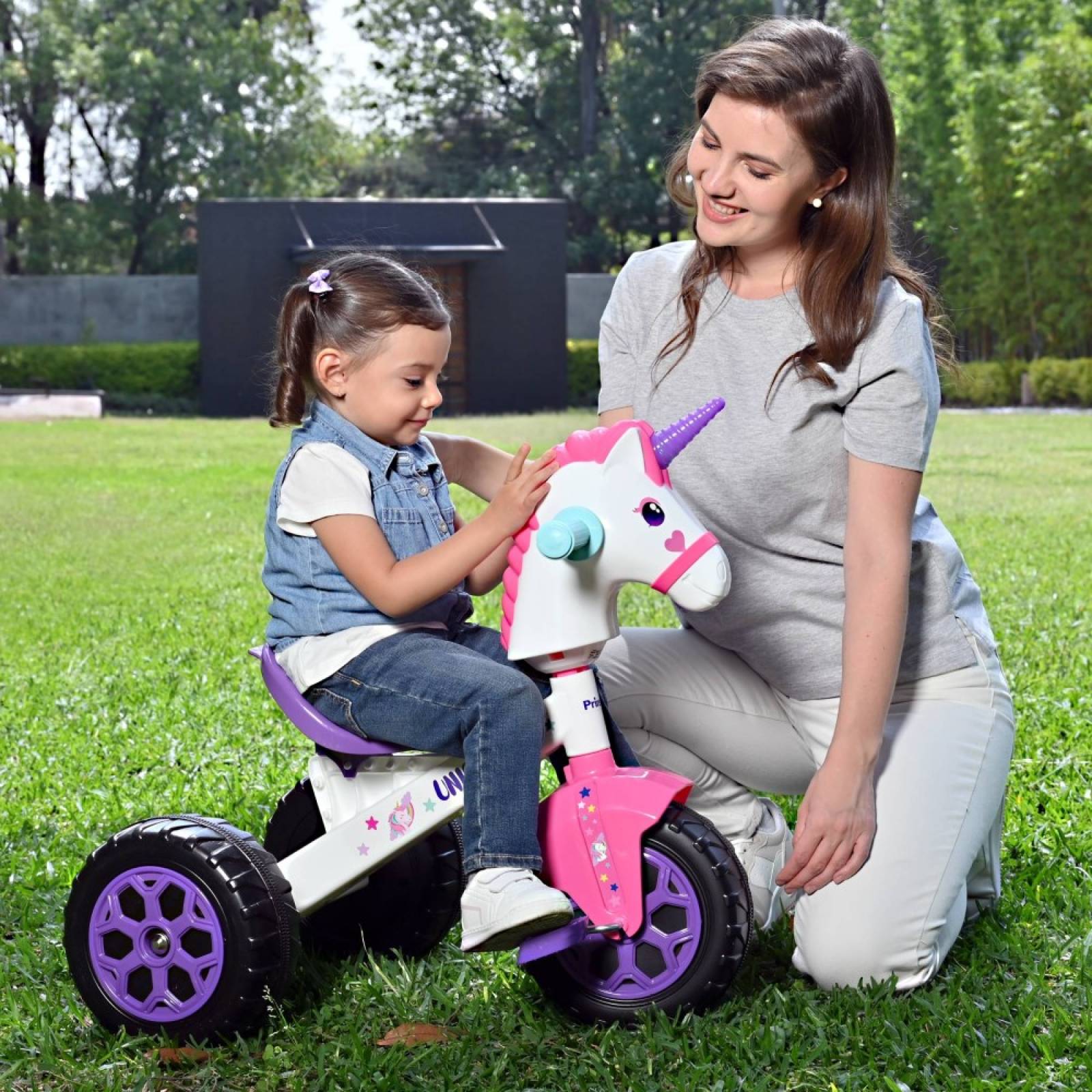 Triciclo Juguete Infantil Trax Unicornio Blanco Prinsel