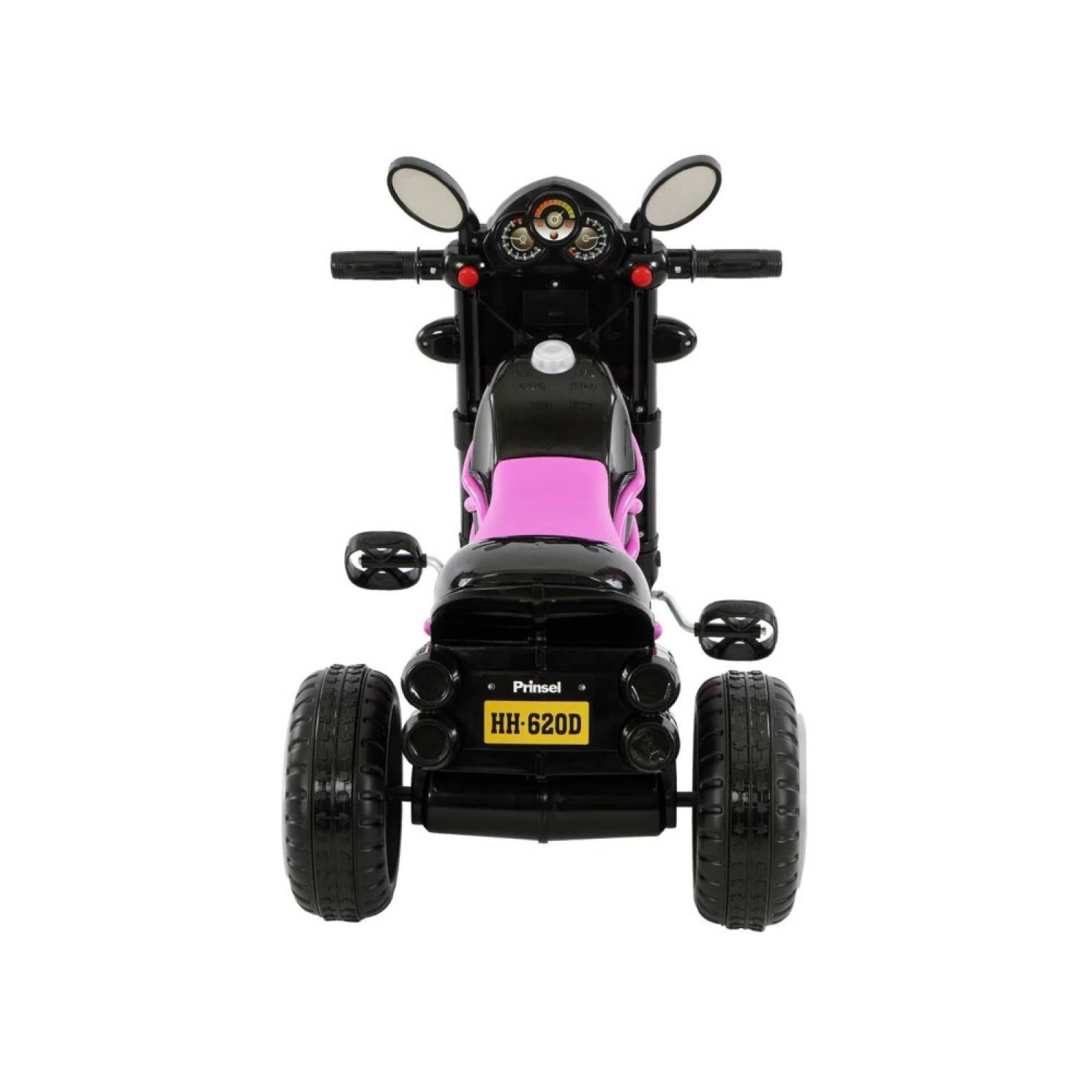 Moto Trike Juguete Infantil Triciclo Pedal Rosa Prinsel