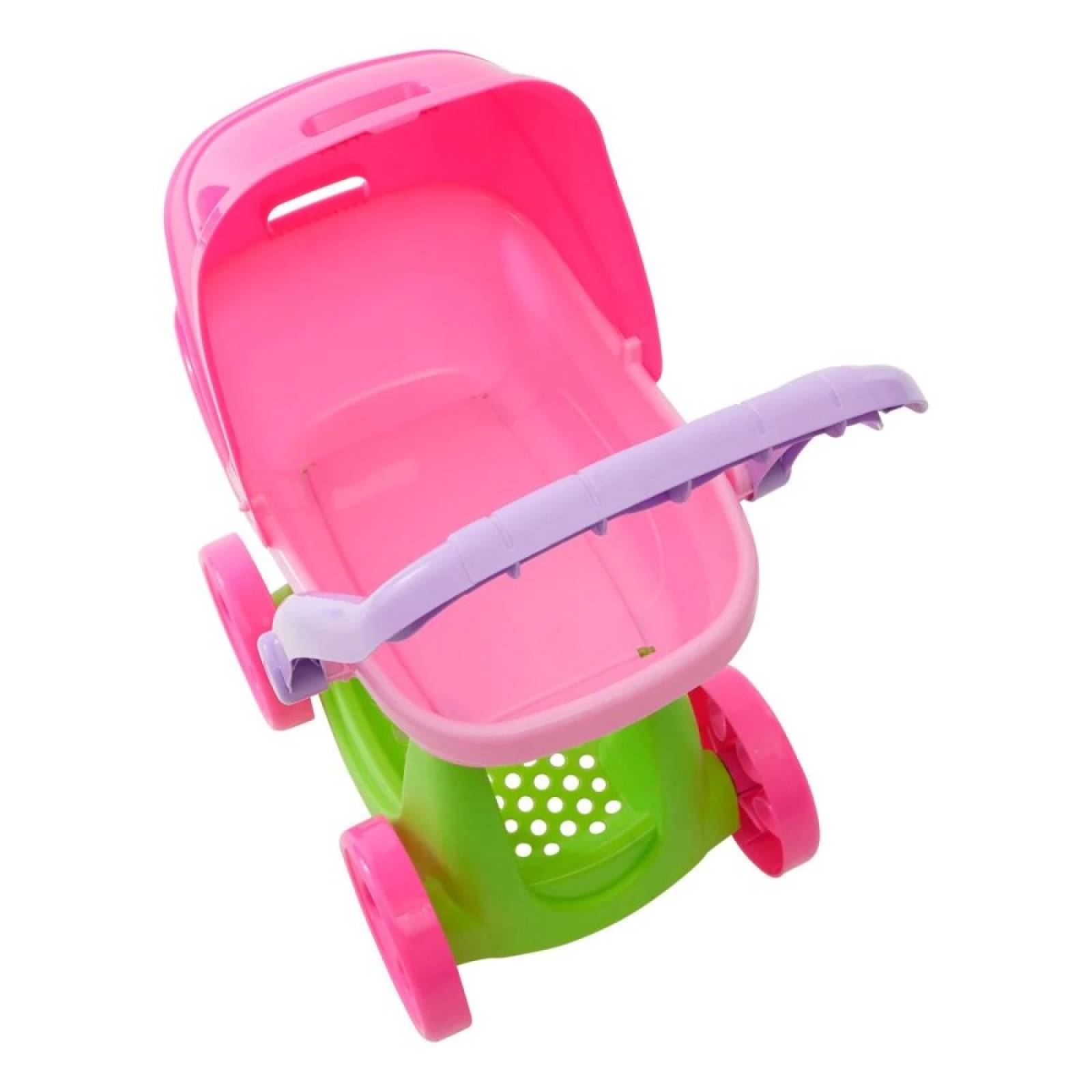 Carriola Mecedora P/ Muñecas Rosa Mommy Bambineto Prinsel