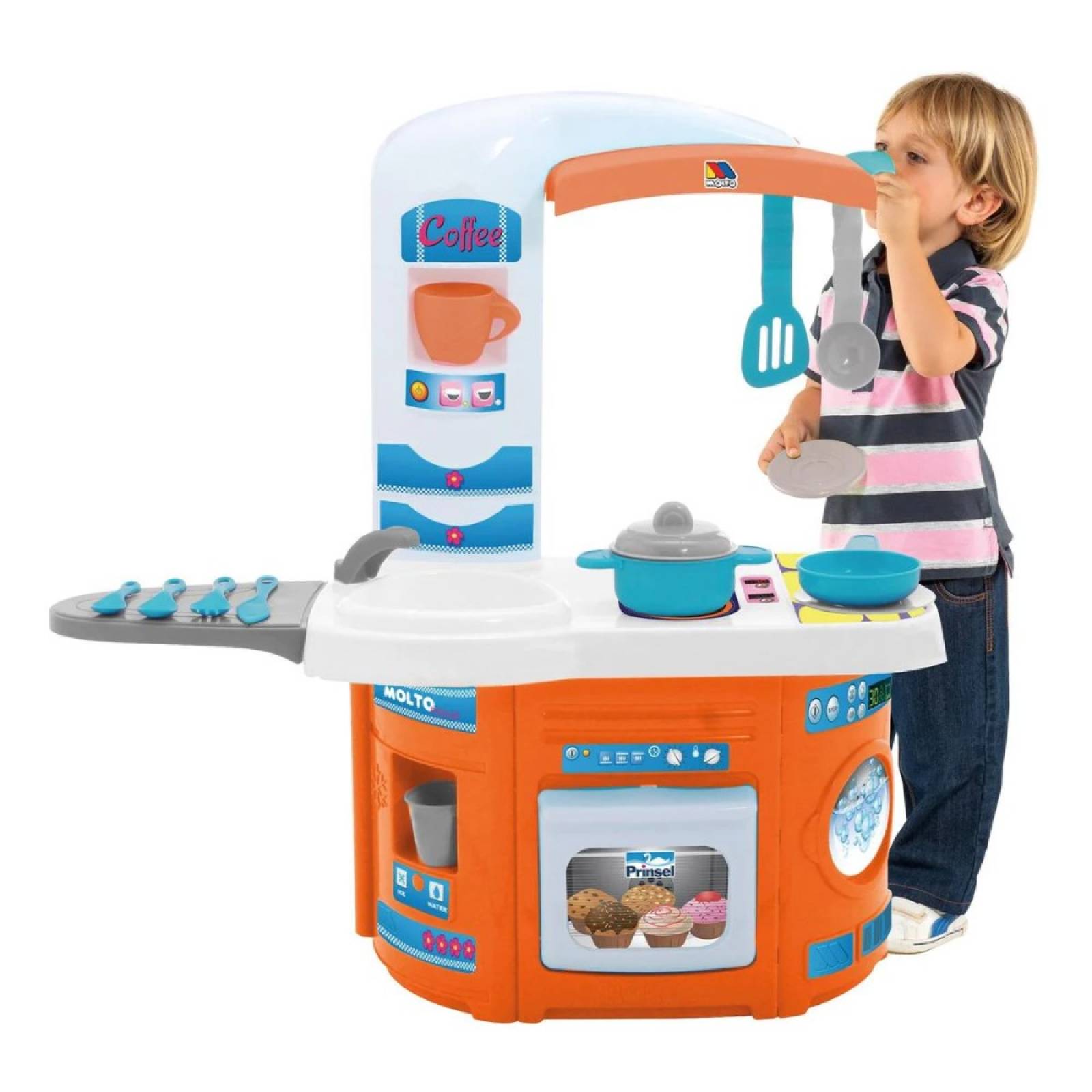 Cocina First Chef Modulo Naranja Juguete Infantil Prinsel