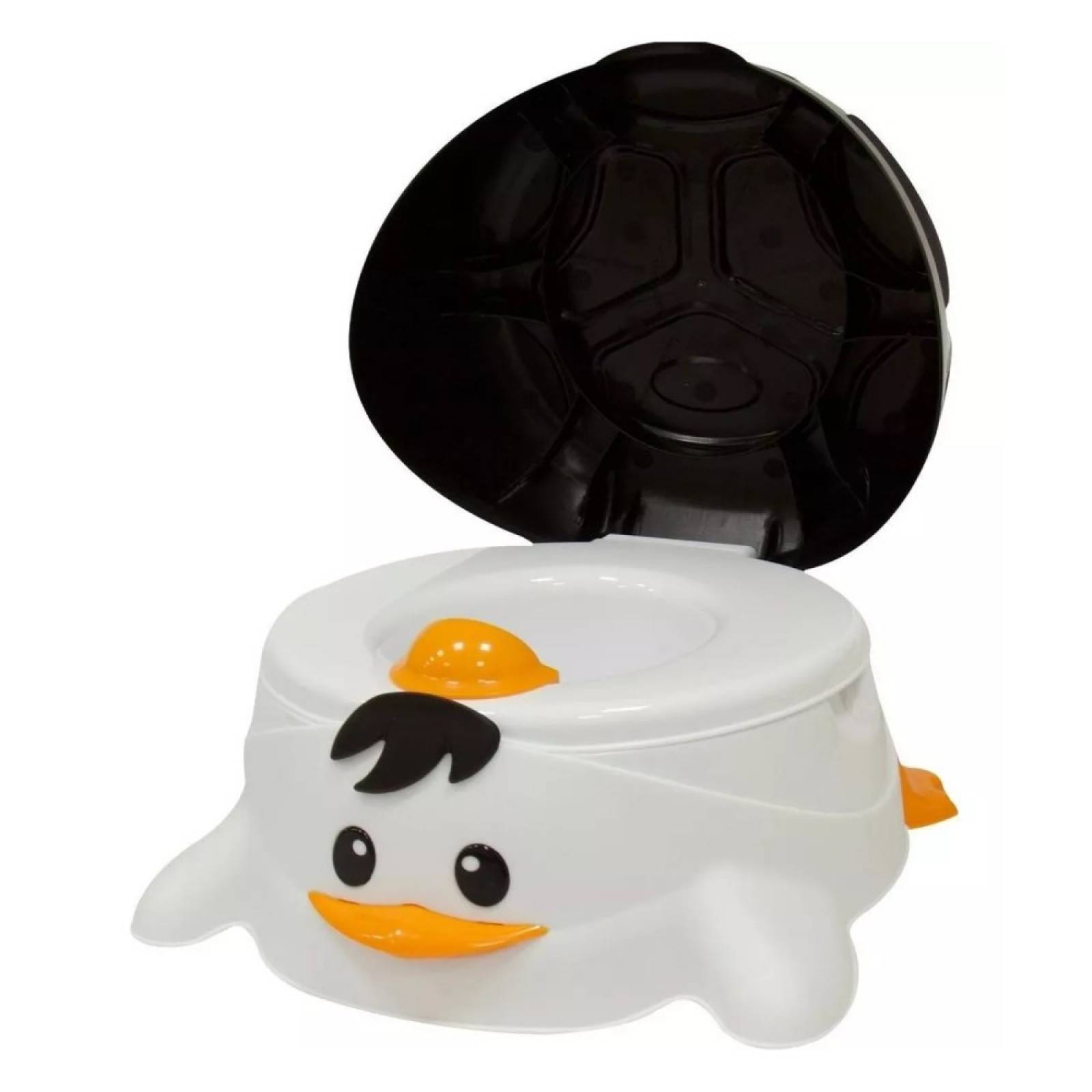 Baño Bacinica Entrenador 4 en 1 WC Pingüino Negro Prinsel