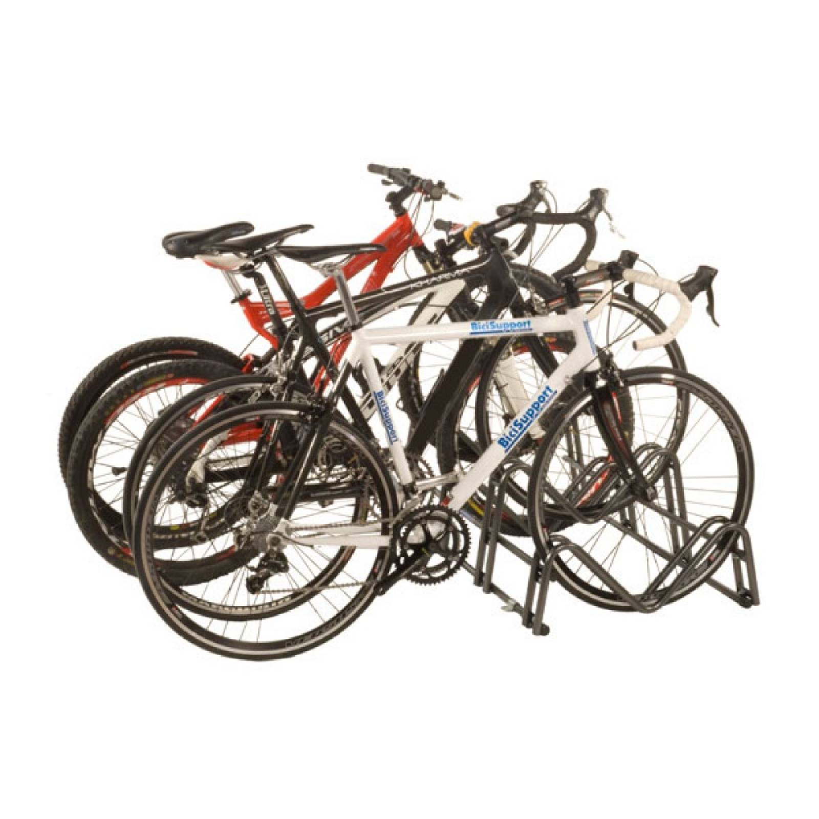 Exhibidor P/4 Bicicletas 26Pulg 700C Negro Acero Bicisupport
