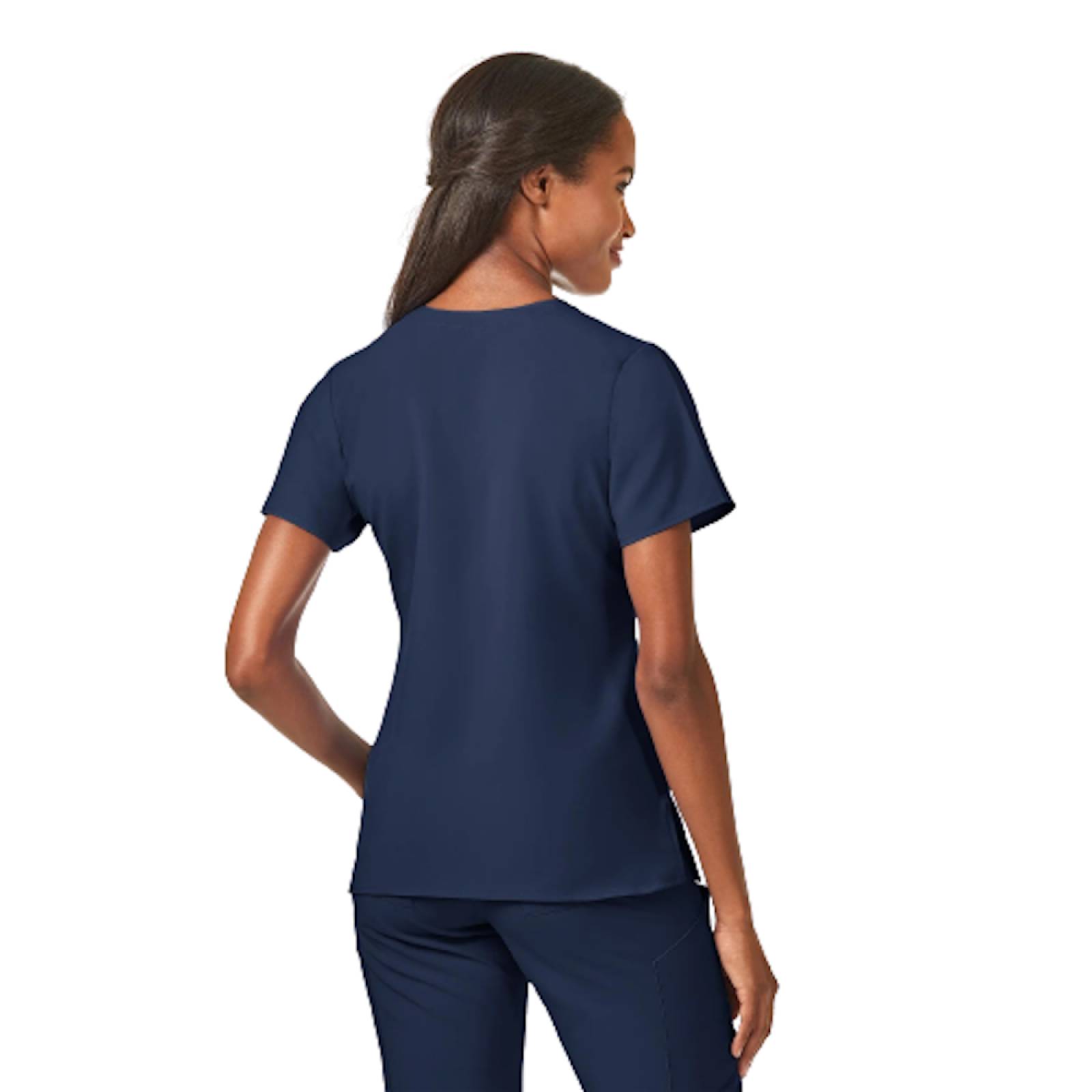 Filipina Cuello V Estilizada Azul Marino P/ Mujer 6155 WonderWink