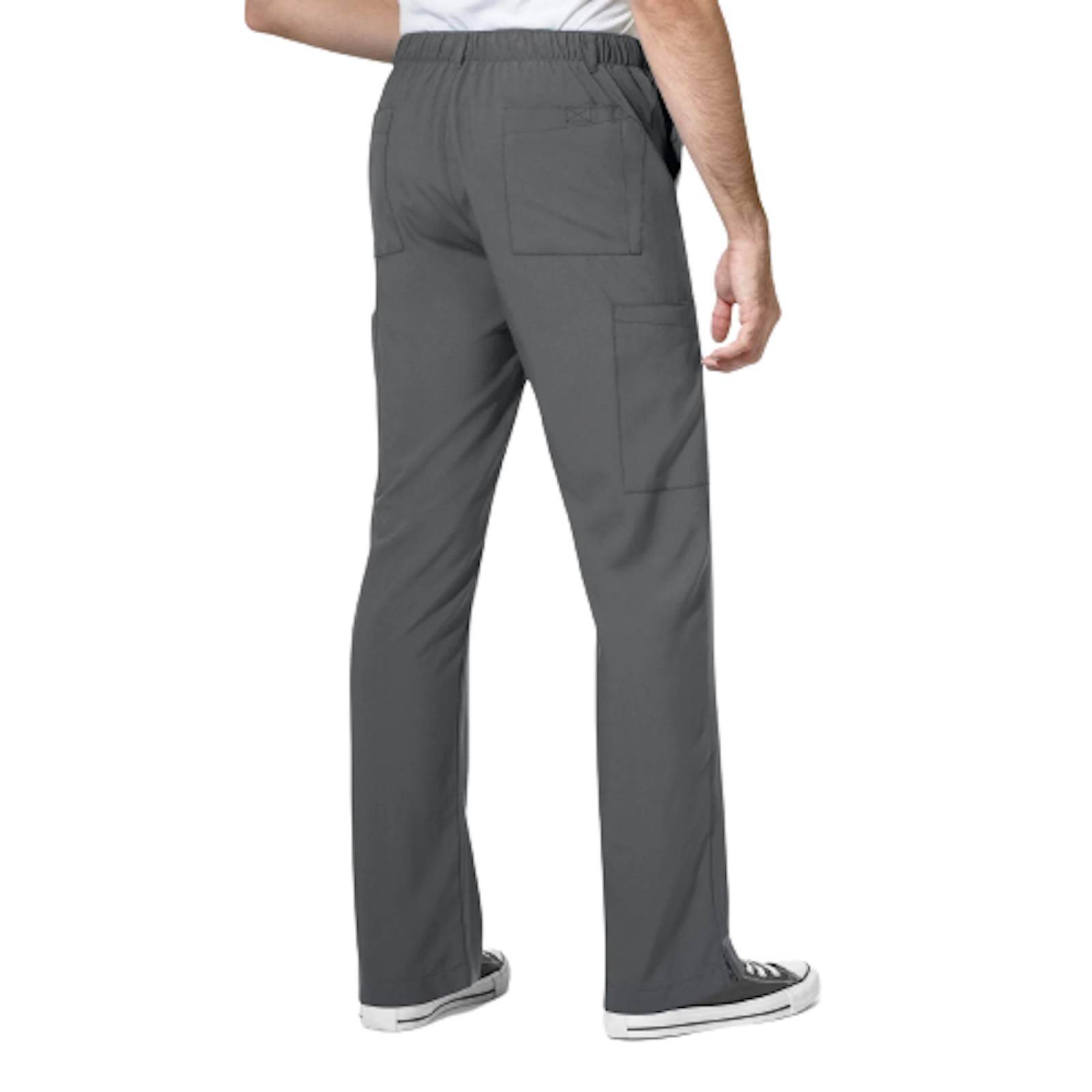 Pantalon Cargo Liso Ligero P/ Hombre Gris Talla S WonderWink
