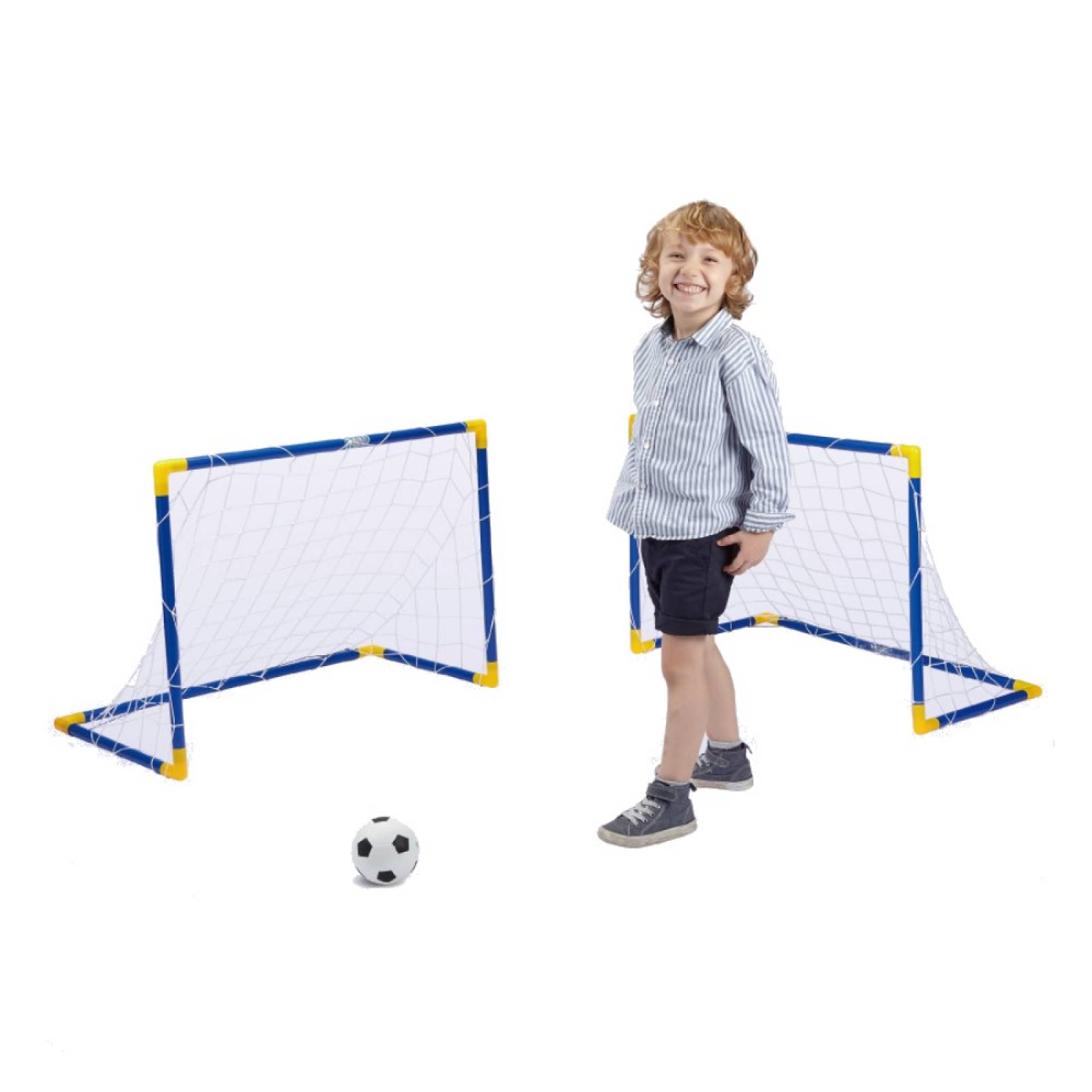 Portería Juguete Azul Super Futbol II C/ Pelota MyToy