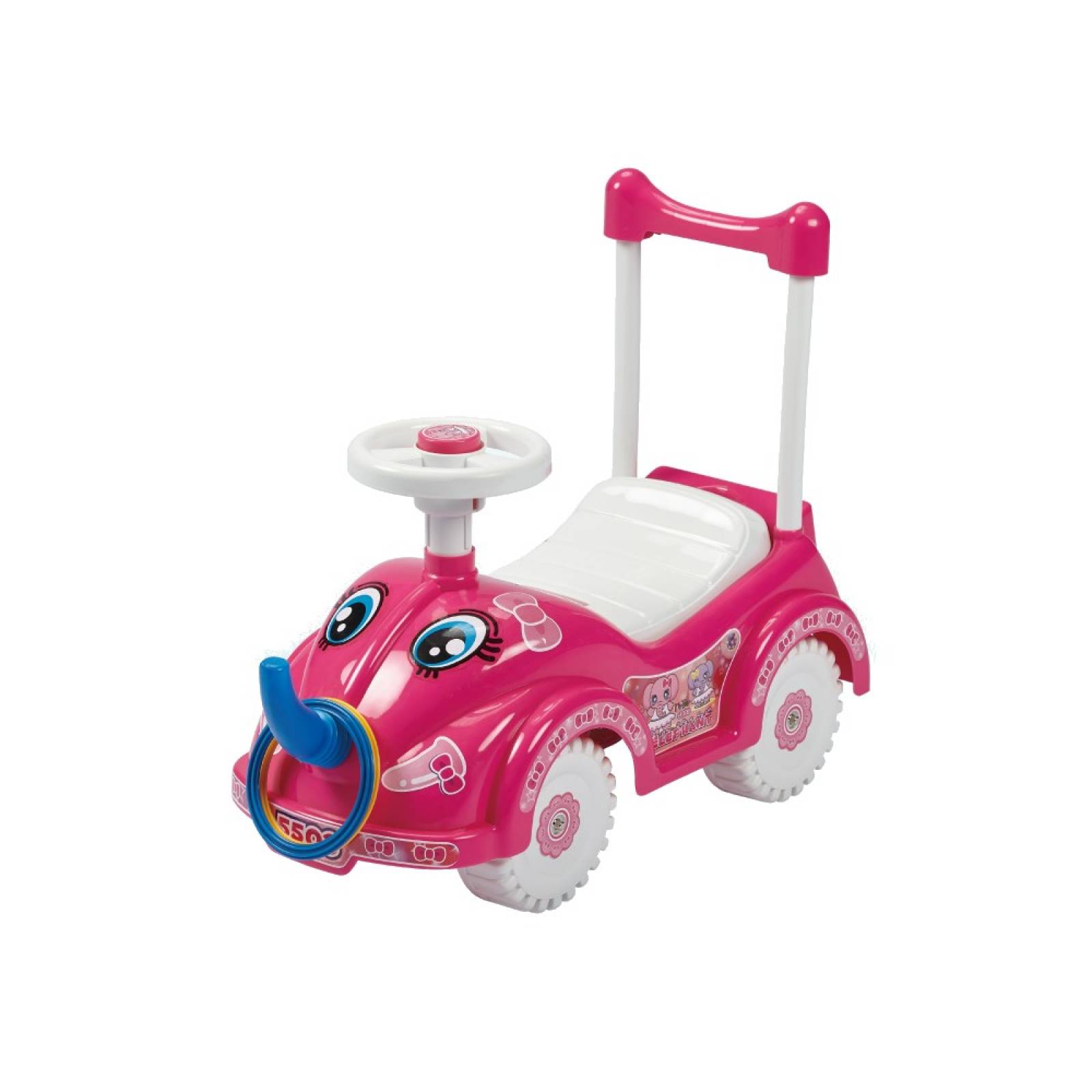 Carrito Juguete Montable Infantil Rosa Elephant MyToy