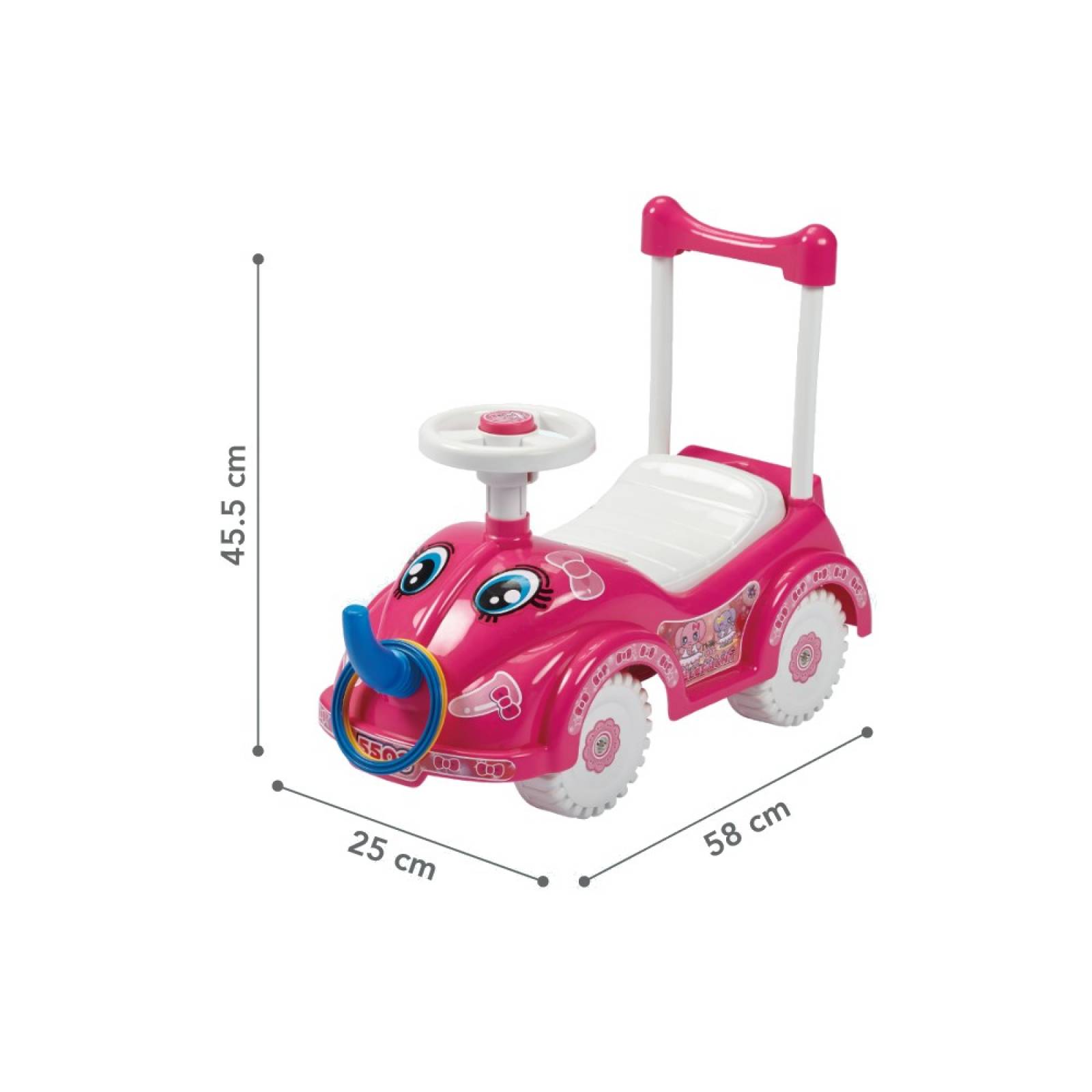 Carrito Juguete Montable Infantil Rosa Elephant MyToy