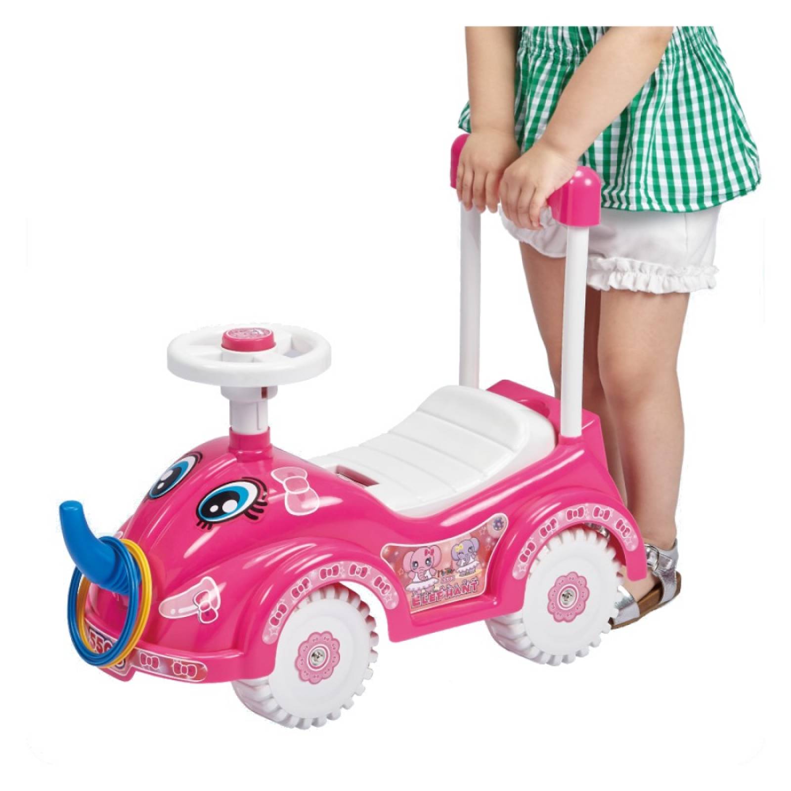 Carrito Juguete Montable Infantil Rosa Elephant MyToy