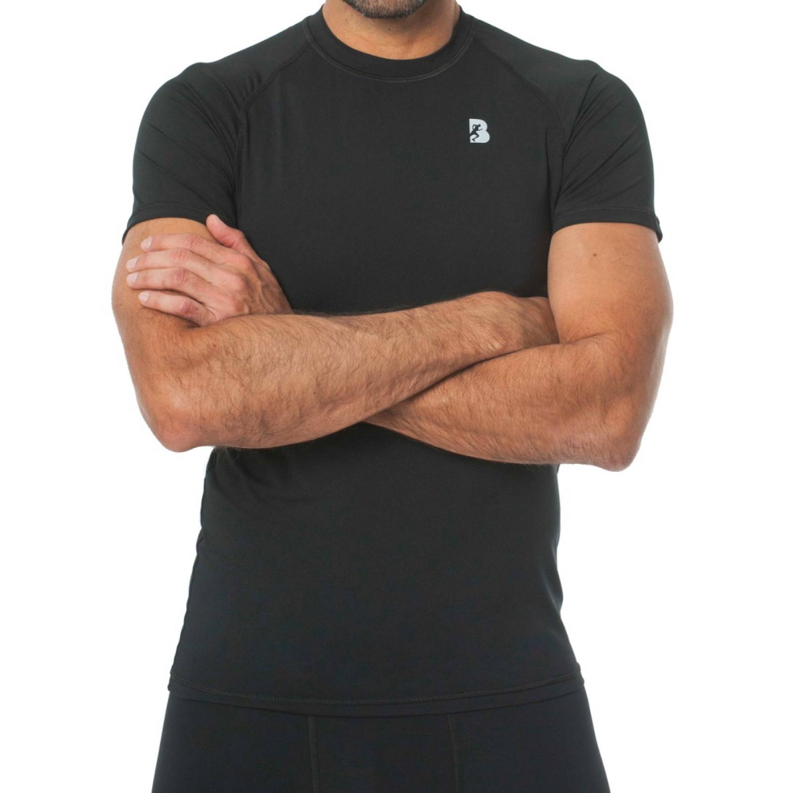 Playera Deportiva Manga Corta Hombre DryFit BlackSecretSport