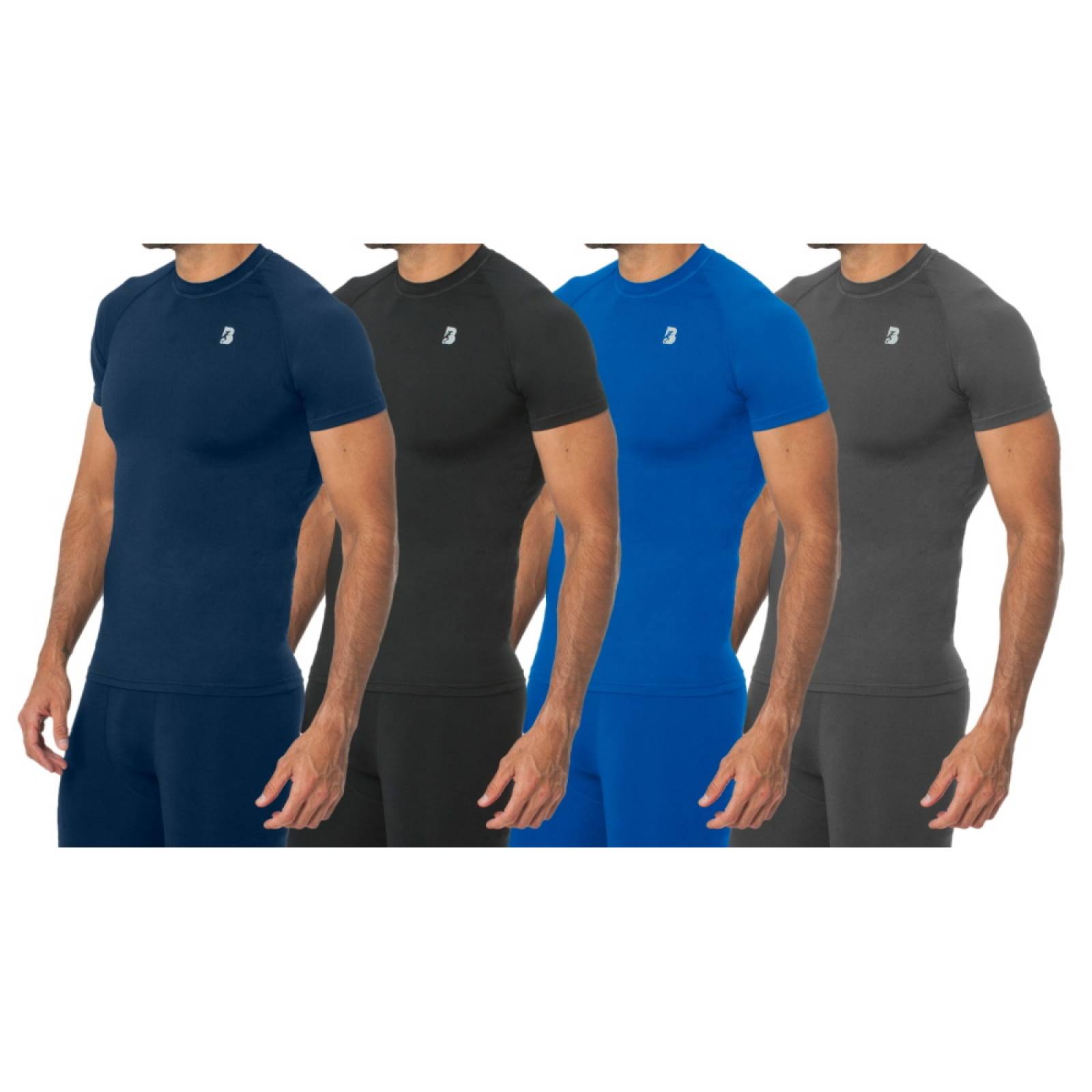 Playera Deportiva Manga Corta Hombre DryFit BlackSecretSport