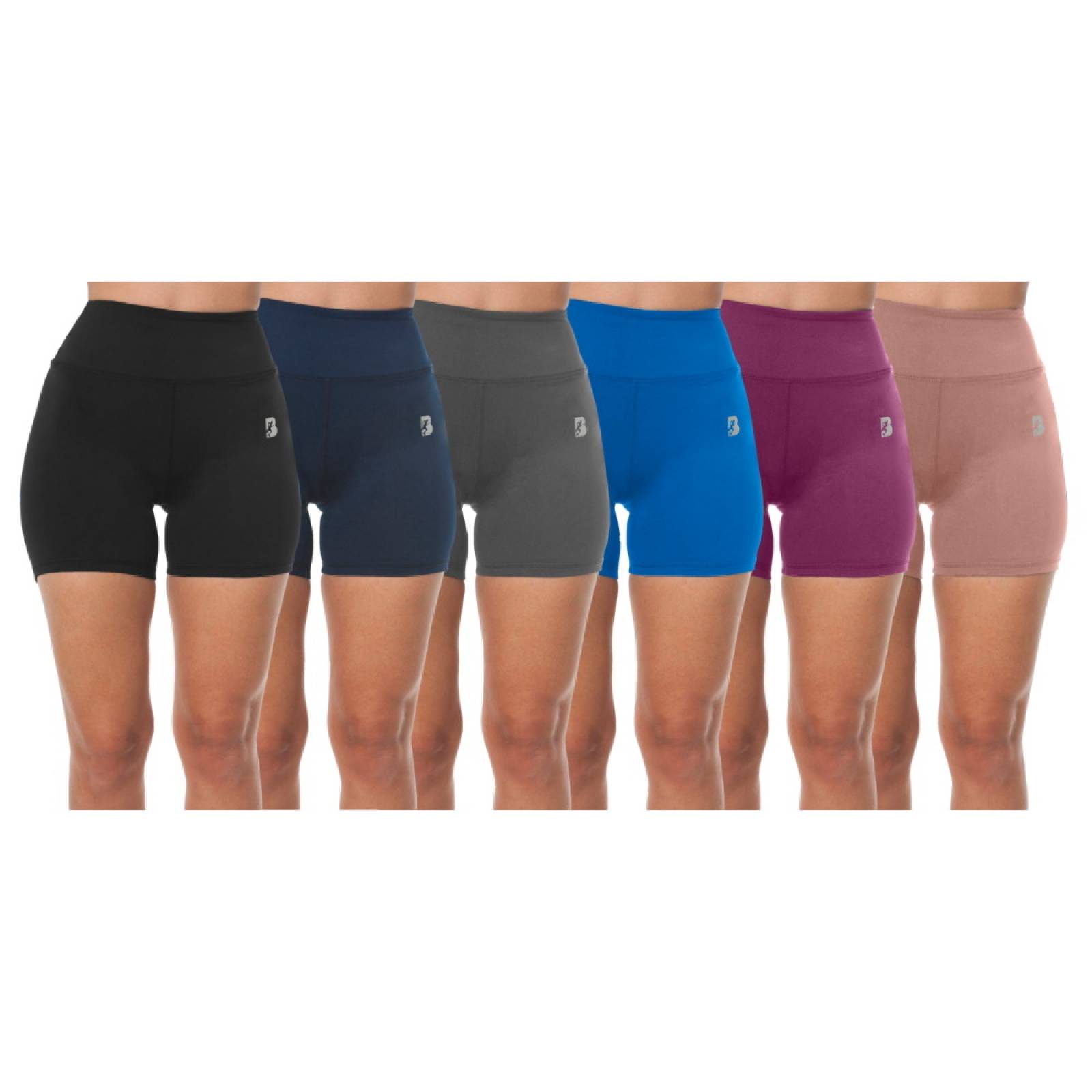 Leggins Biker Short Mujer Fitness Poliester BlackSecretSport