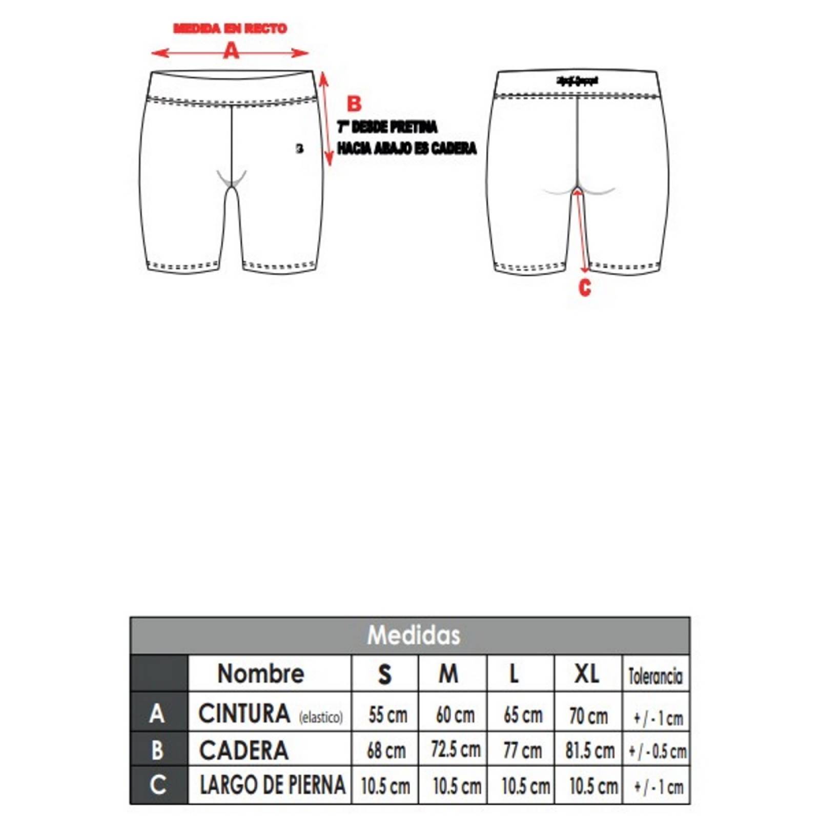 Leggins Biker Short Mujer Fitness Poliester BlackSecretSport