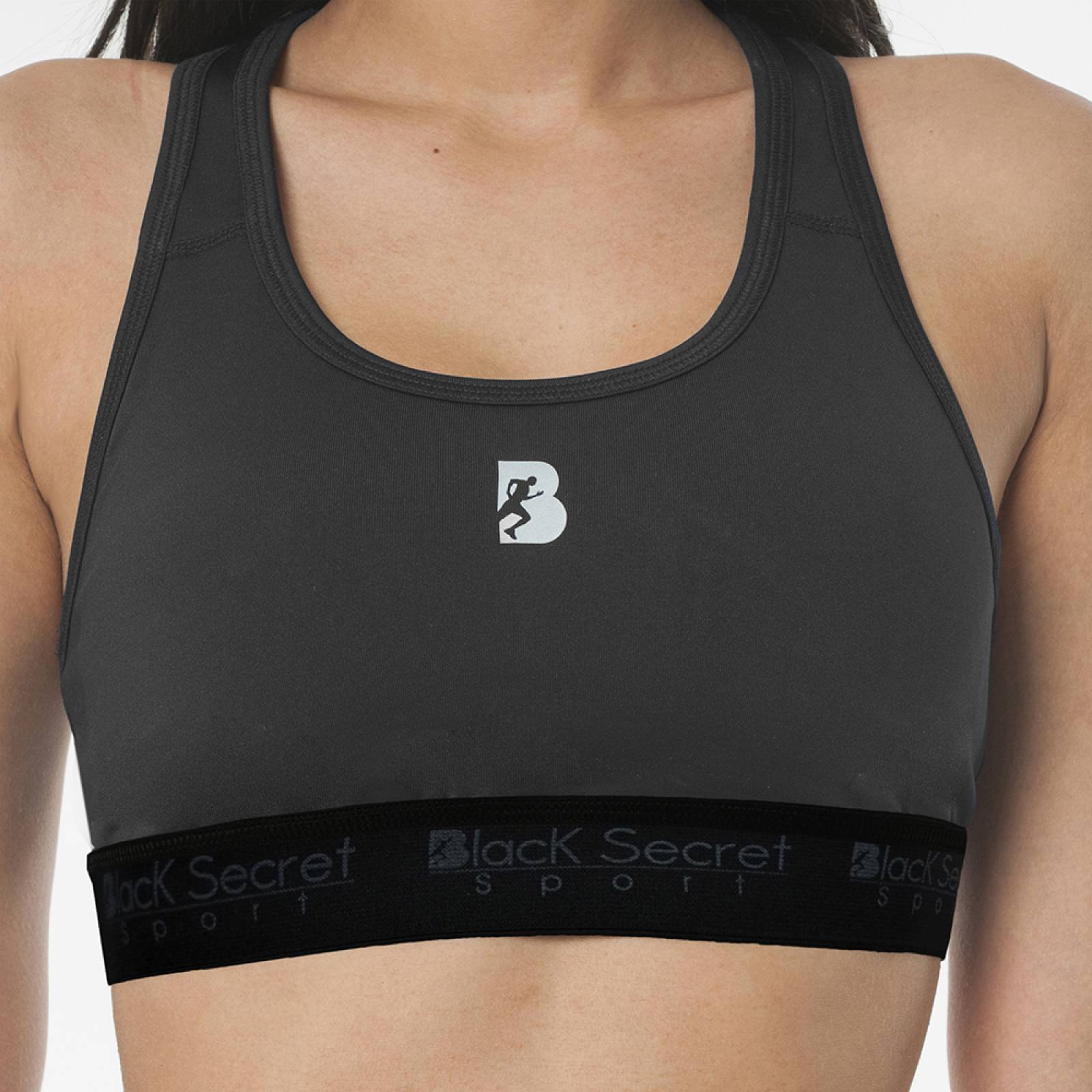 Top Deportivo Con Elastico Mujer Poliester BlackSecretSport