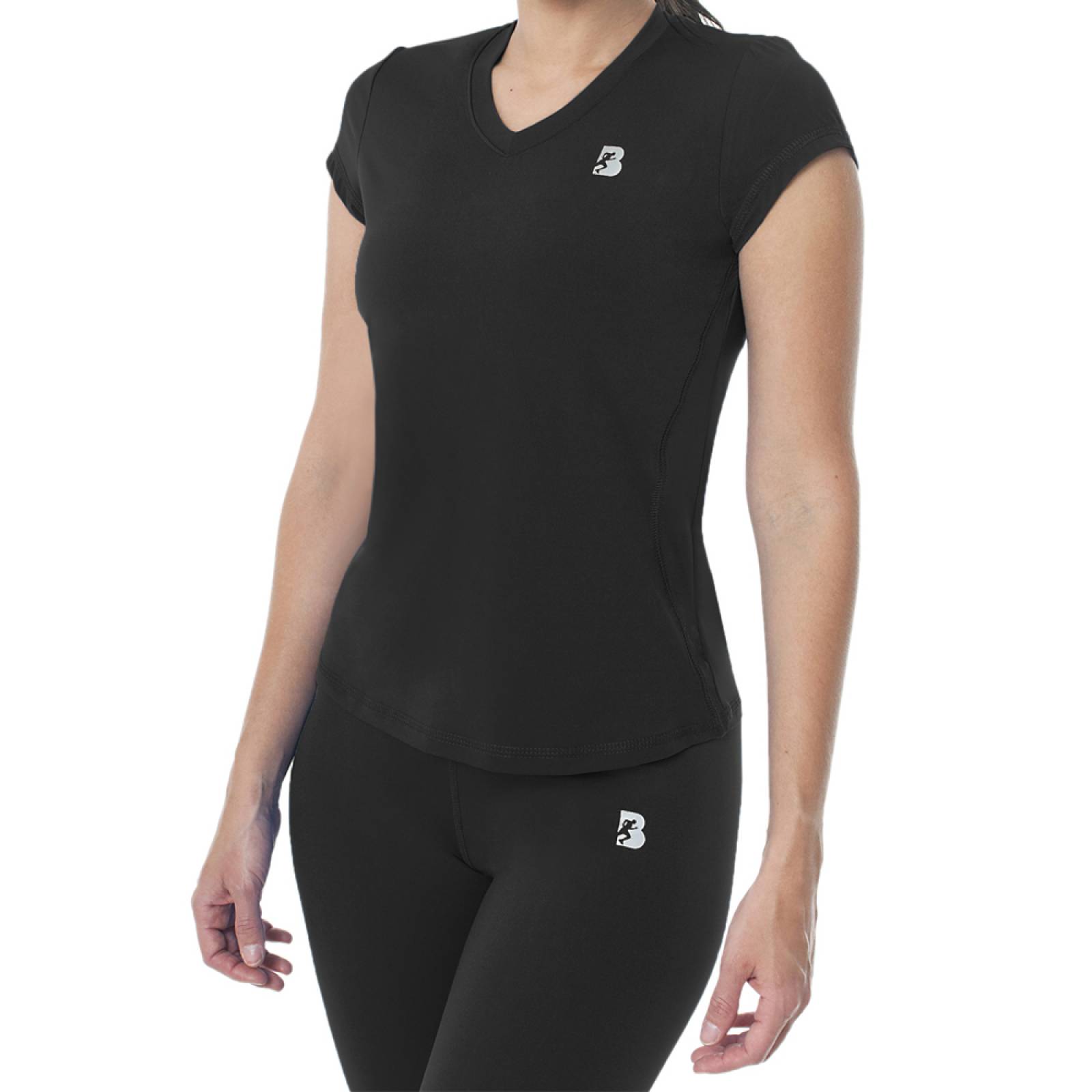 Playera Deportiva Manga Corta Mujer Dry-Fit BlackSecretSport