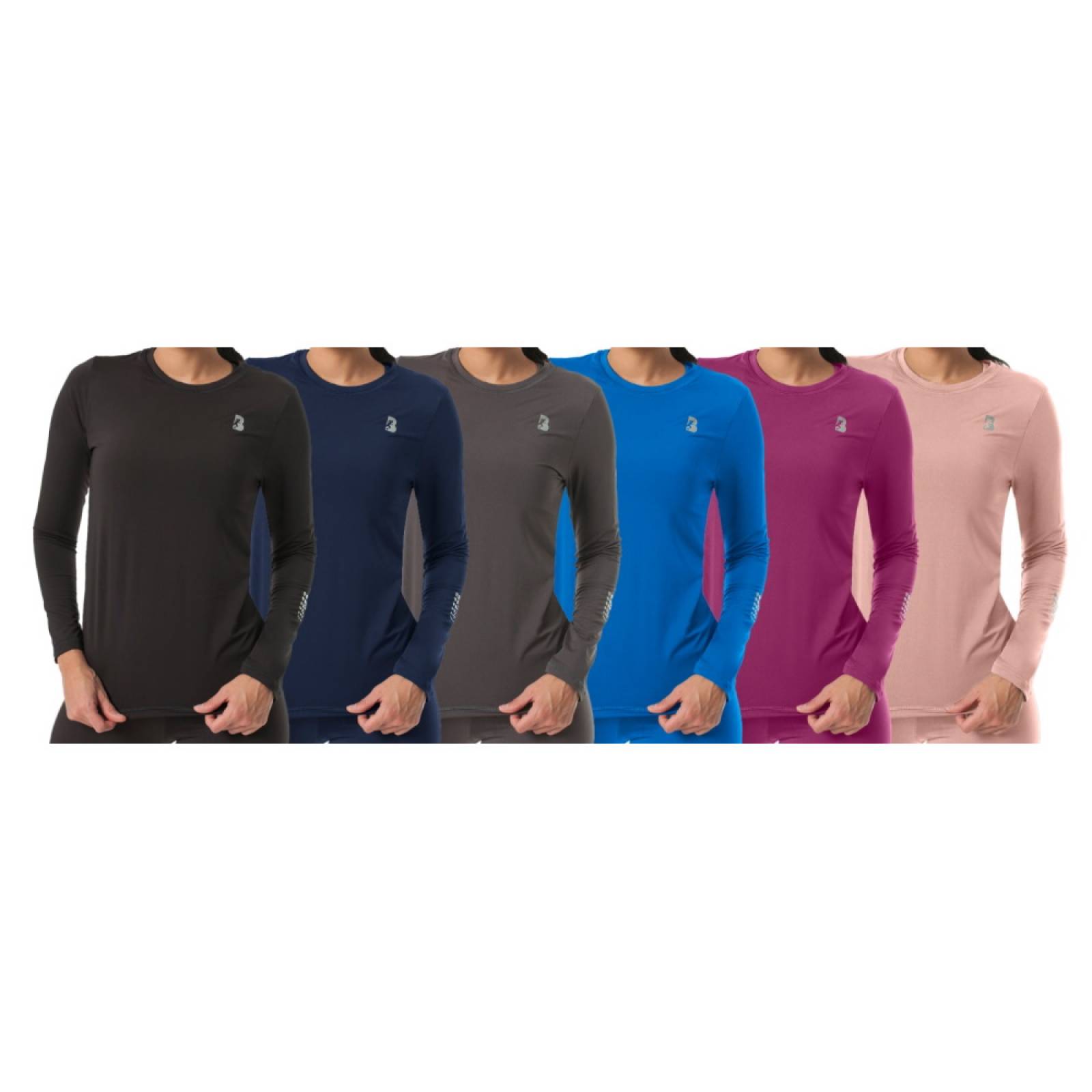 Playera Deportiva Manga Larga Mujer Dry-Fit BlackSecretSport