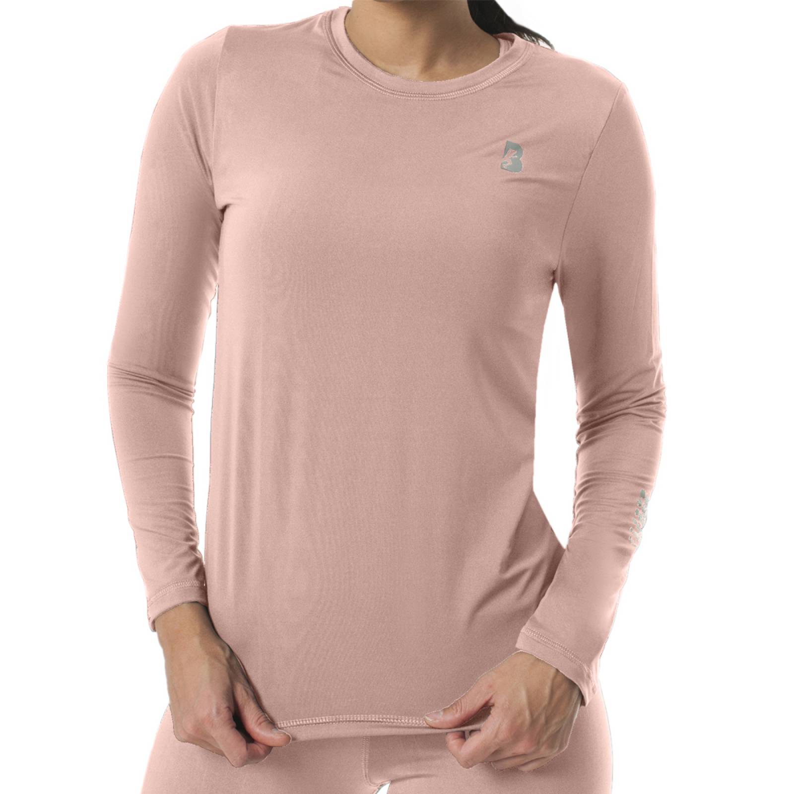 Playera manga larga mujer deportiva hot sale