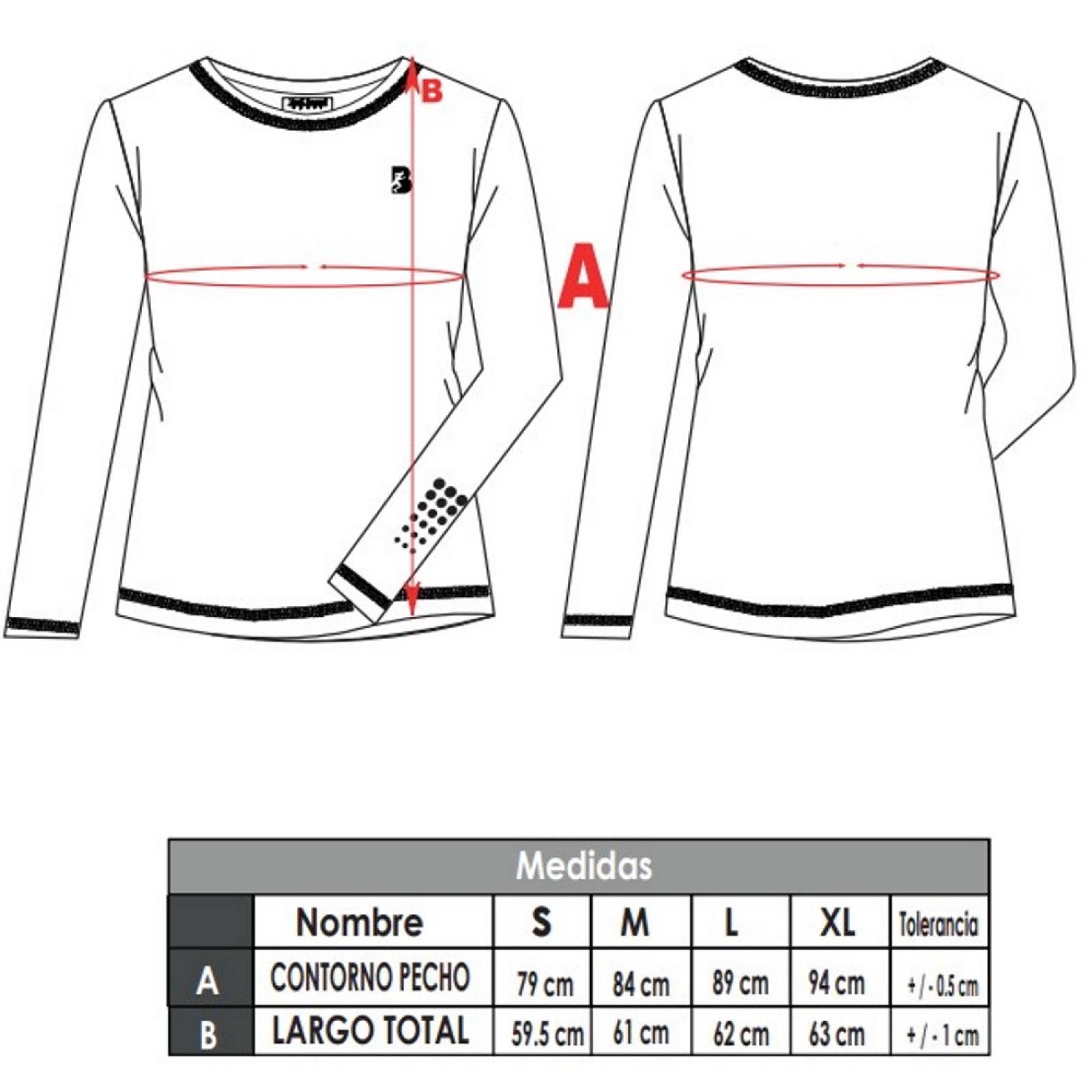 Playera Deportiva Manga Larga Mujer Dry-Fit BlackSecretSport