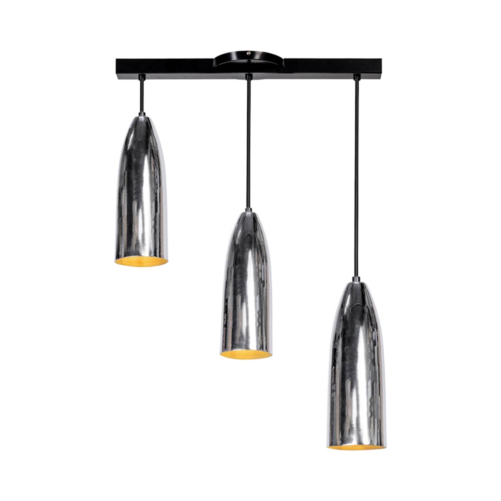 Luminario Colgante Múltiple En Riel Capacidad 3 Focos Maxxi