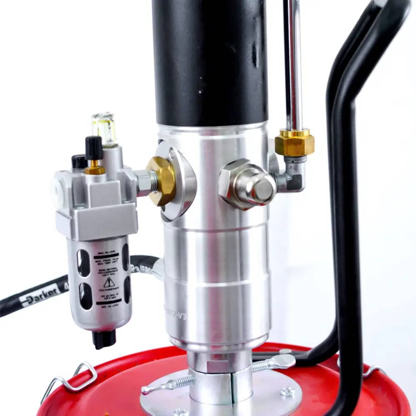 Inyector Grasa C/ Cubeta Neumático 15kg 7,500 PSI Urrea