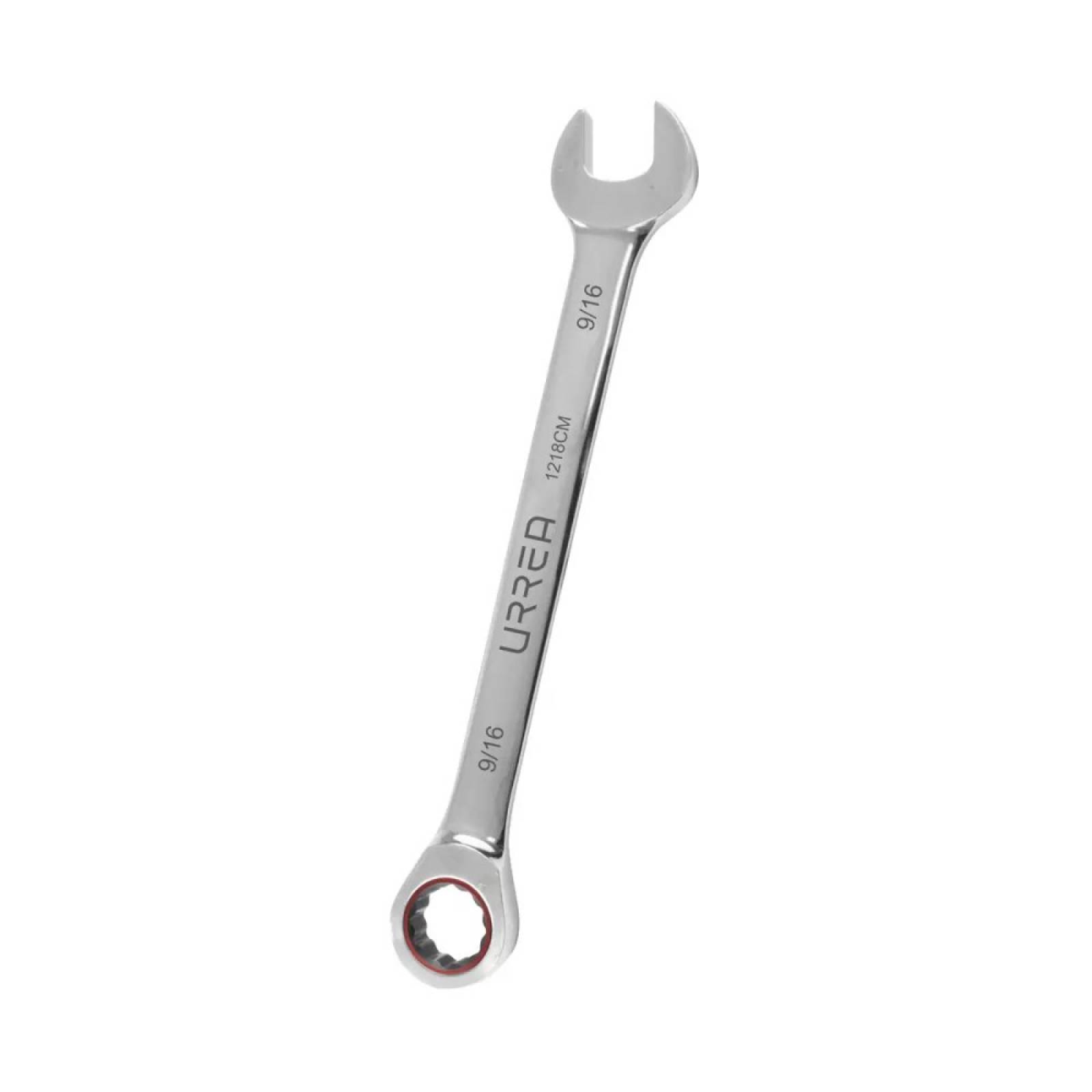 Llave Combinada 9/16" Acero Pulido Espejo Matraca Urrea
