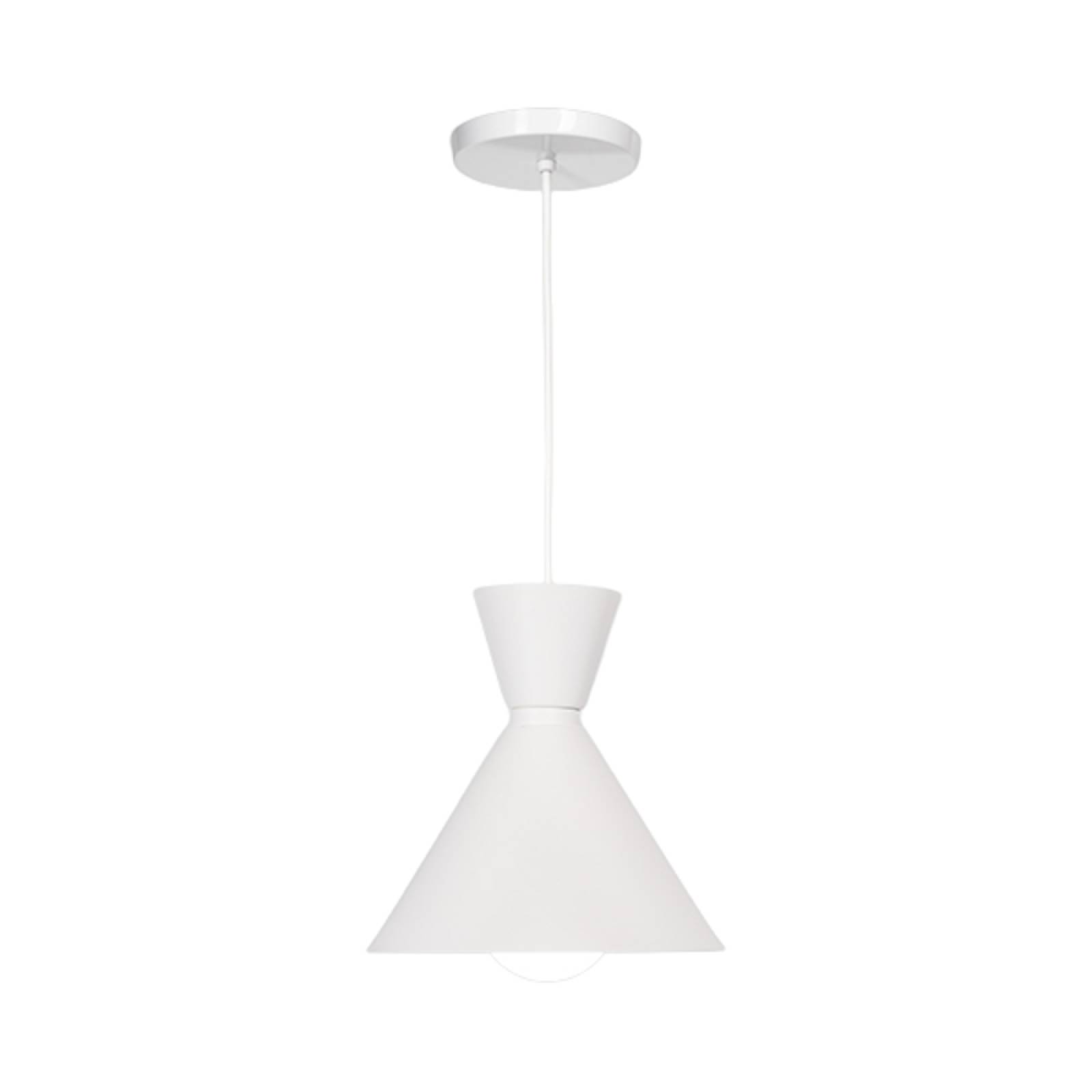 Luminario Colgante 20W Lamina Acero Inoxidable Blanco Maxxi.