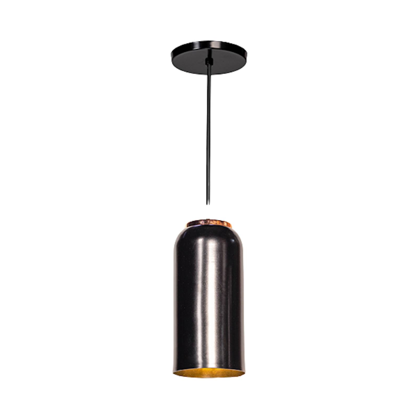 Luminario Colgante Metal Negro/Cobre 1 x E26 Maxxi.