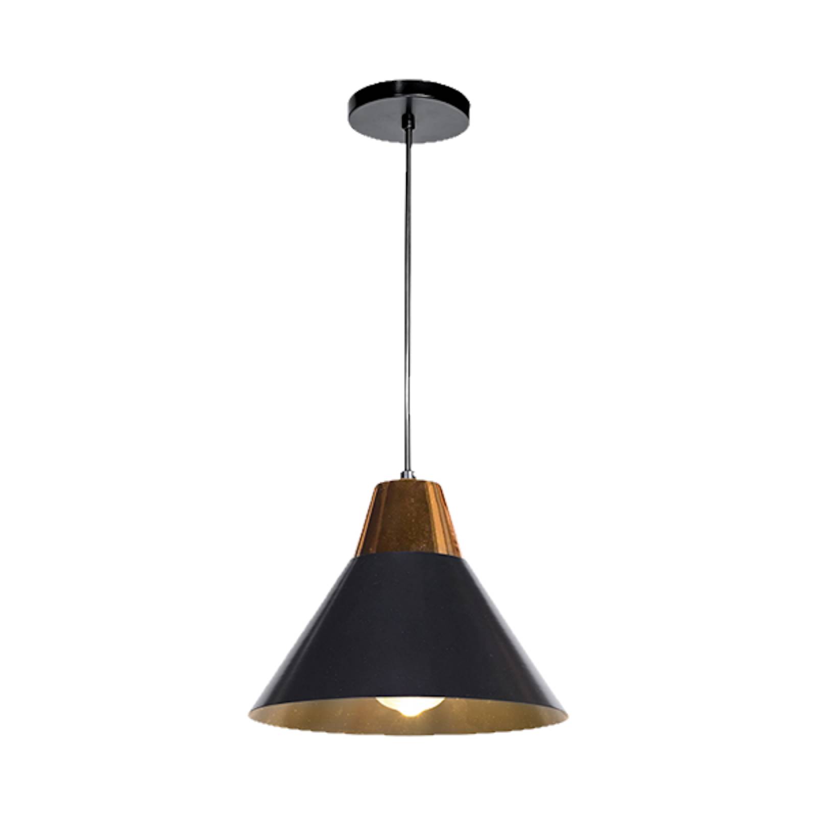 Luminario Colgante Metal Negro/Cobre 127/240V Maxxi