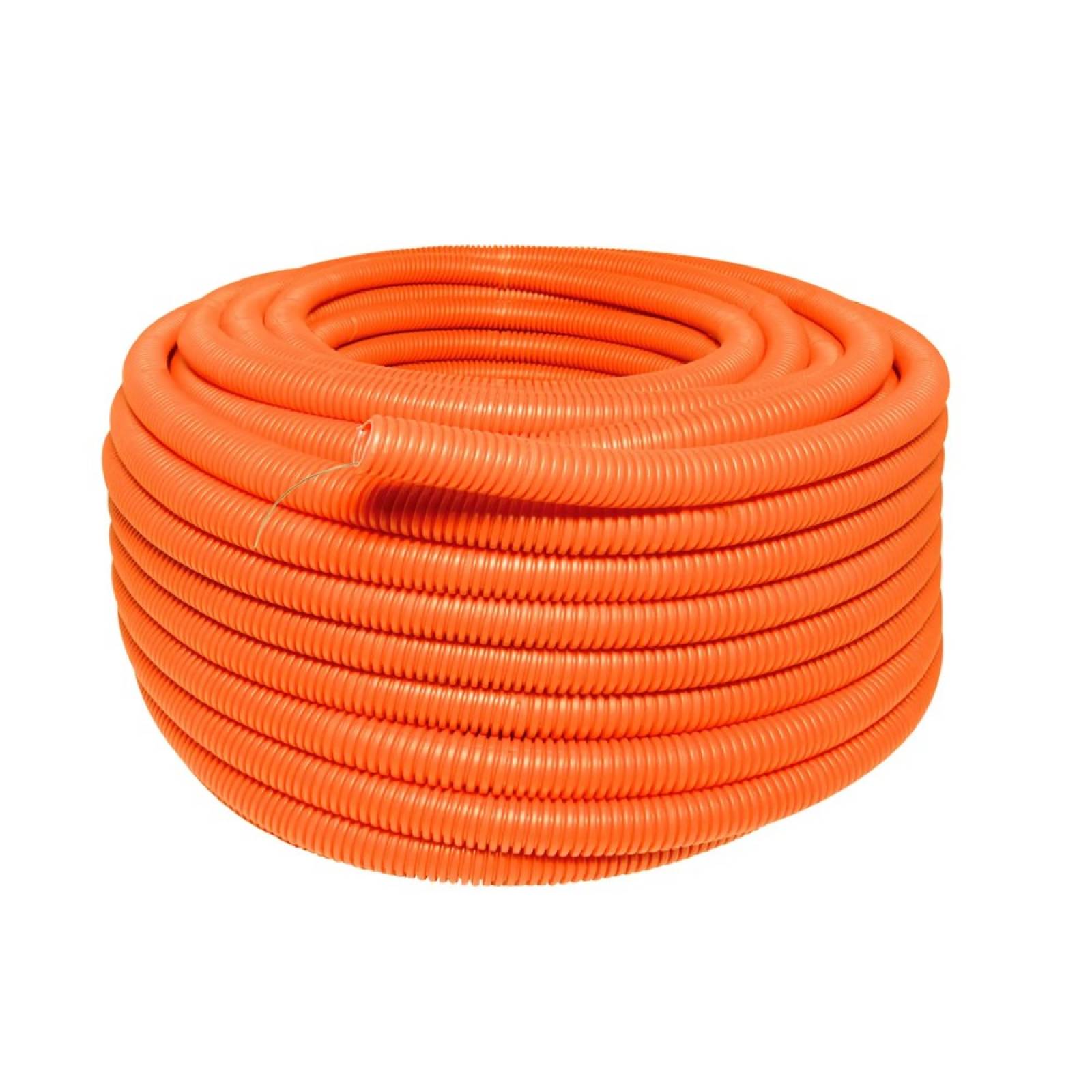 Manguera Flexible P/Cable 100m 1/2" Reforzada Naranja Surtek