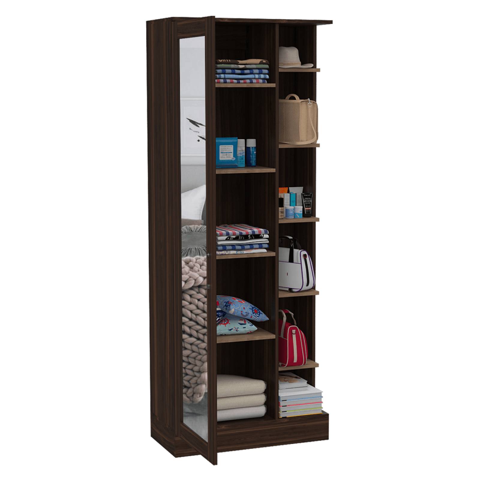 Armario Woman Con Espejo Habano/Miel Madera MDP Excelsior