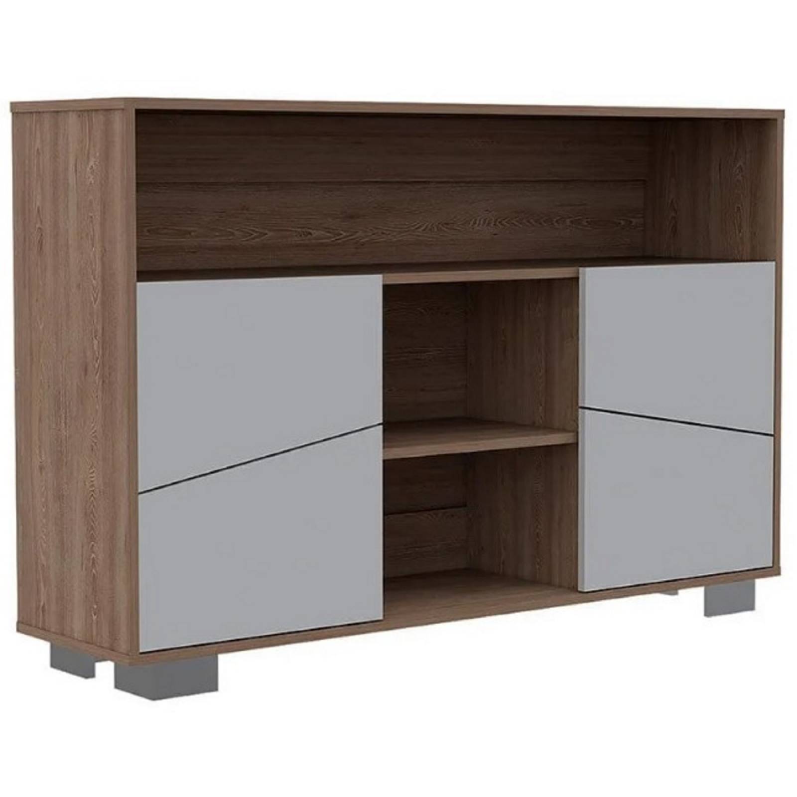 Arrimo Fraktal Mesa Auxiliar Miel/Blanco MaderaMDP Excelsior