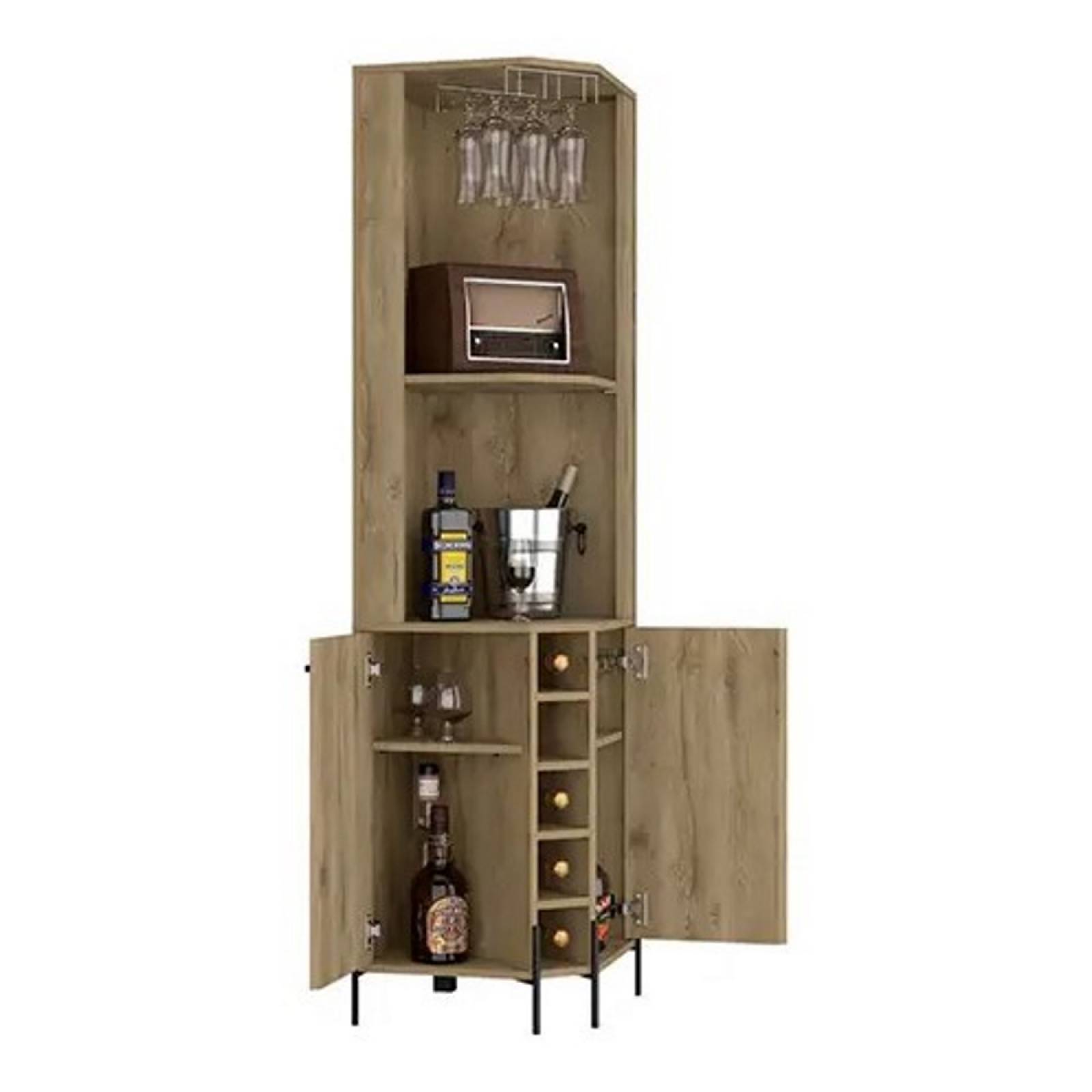 Bar Esquinero Tuhome Shanghai Macadamia Madera MDP Excelsior