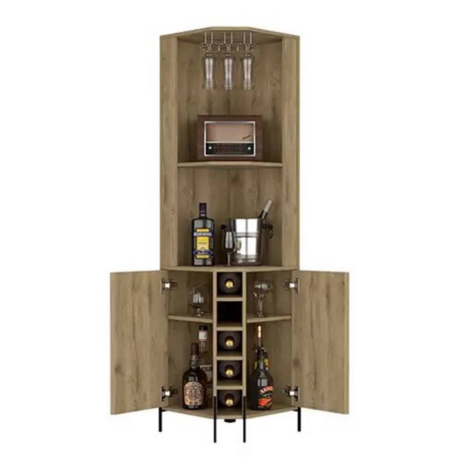 Bar Esquinero Tuhome Shanghai Macadamia Madera MDP Excelsior