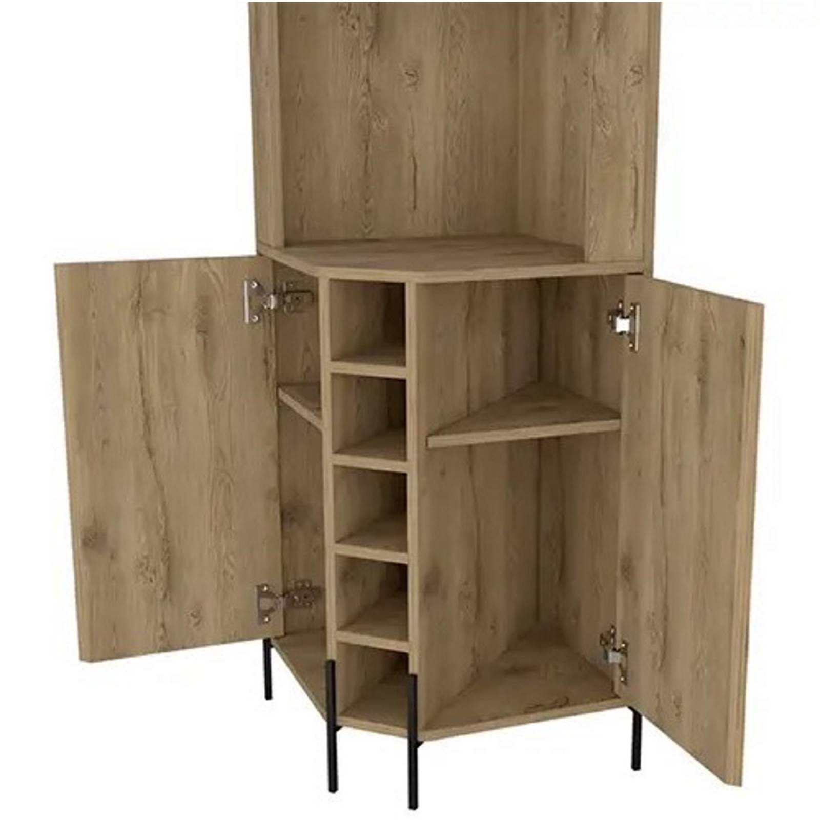 Bar Esquinero Tuhome Shanghai Macadamia Madera MDP Excelsior