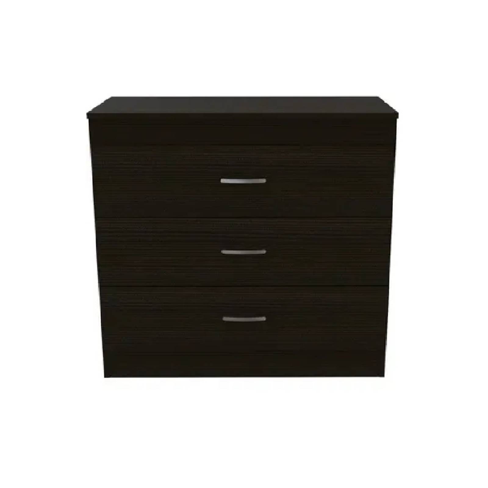 Mueble Cómoda Habitación 3 Cajones Madera Melia Wengue Excelsior