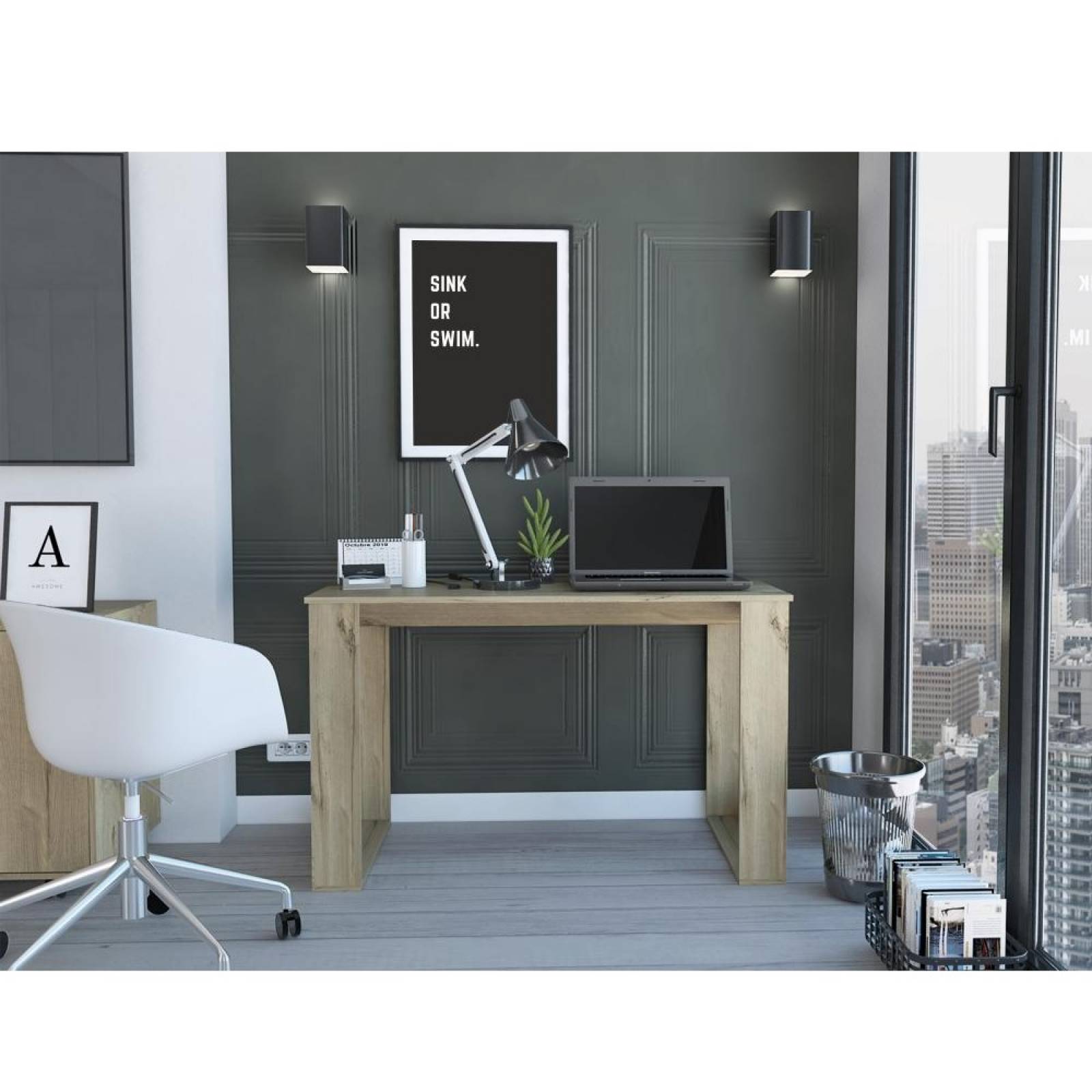 Escritorio Sencillo Amplio Para Estudio/Trabajo Oviedo Duna Excelsior