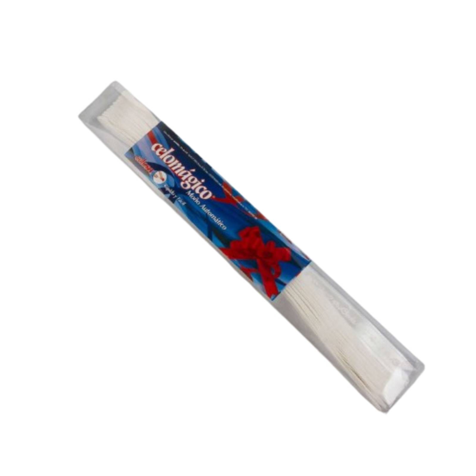 50 Pzas Celomagico Adorno Liston Moño Med Bodas Blanco Celosa